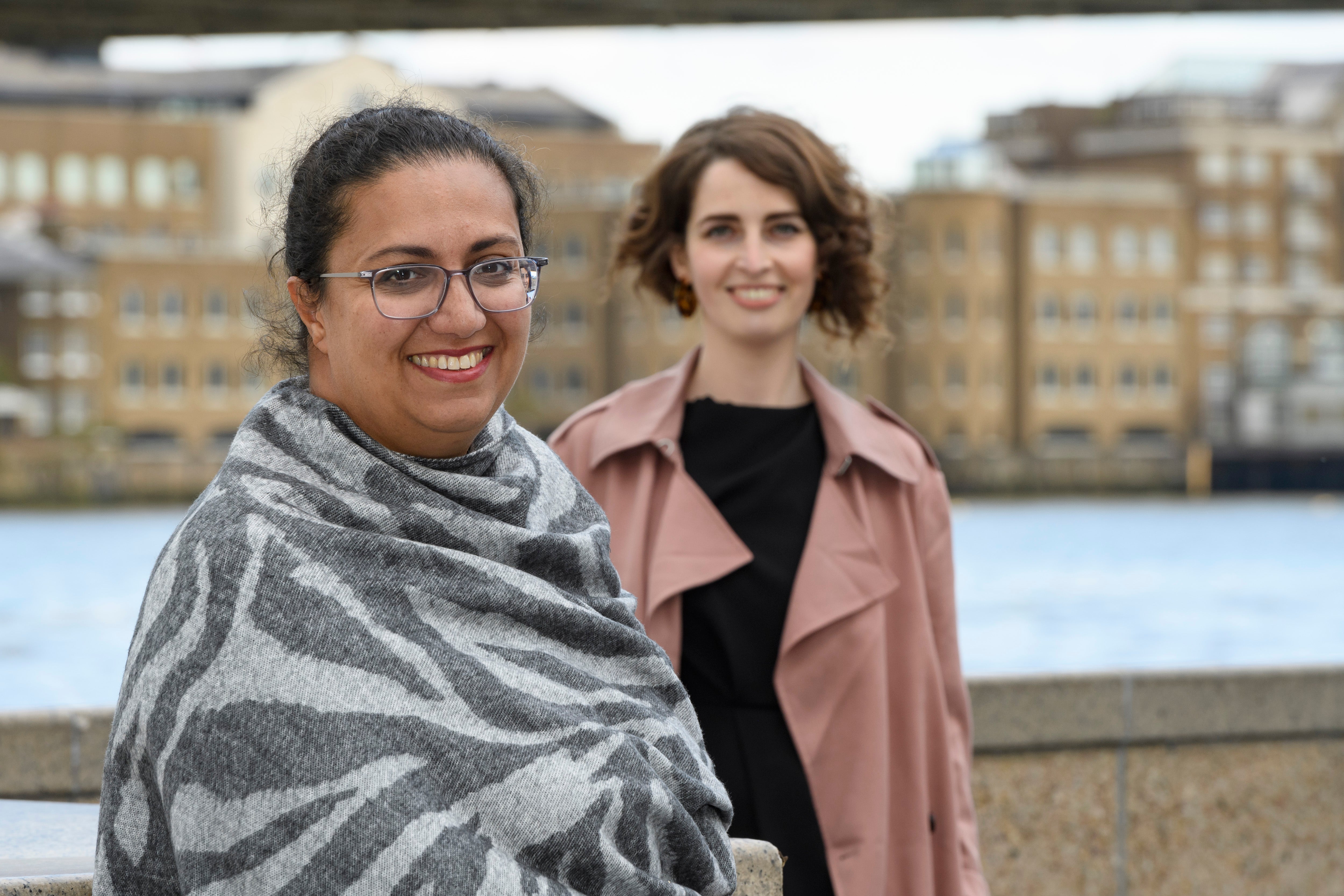 Hina and Liberal Democrat mayoral candidate Luisa Porritt