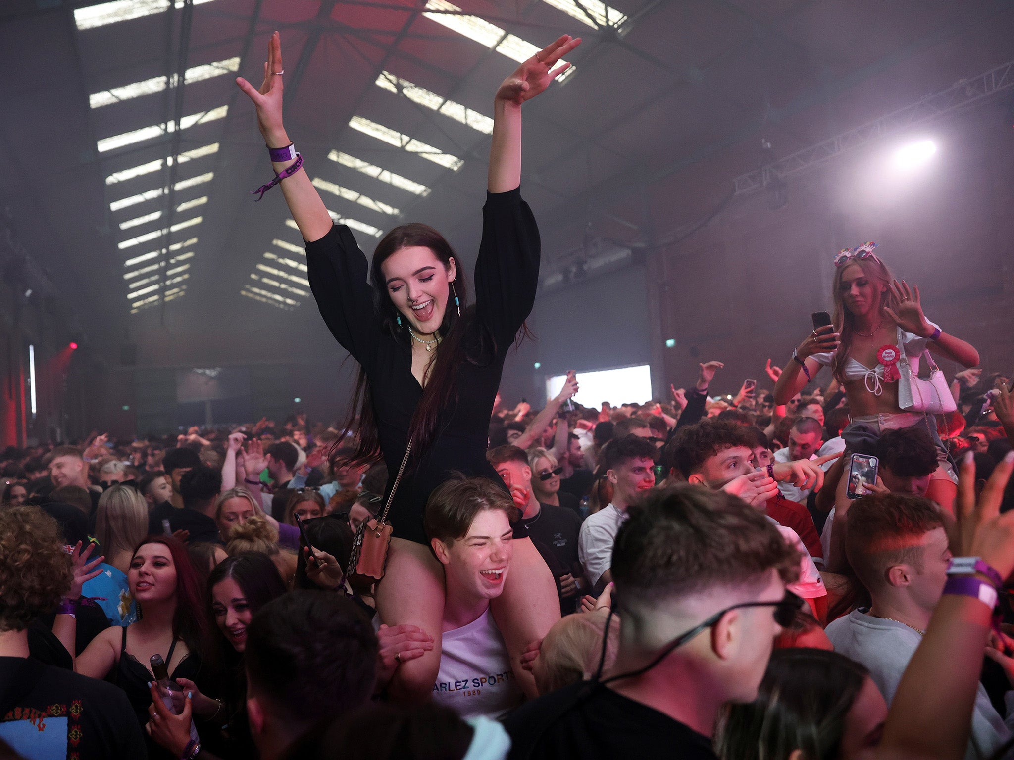 Clubbers were free to dance without social distancing