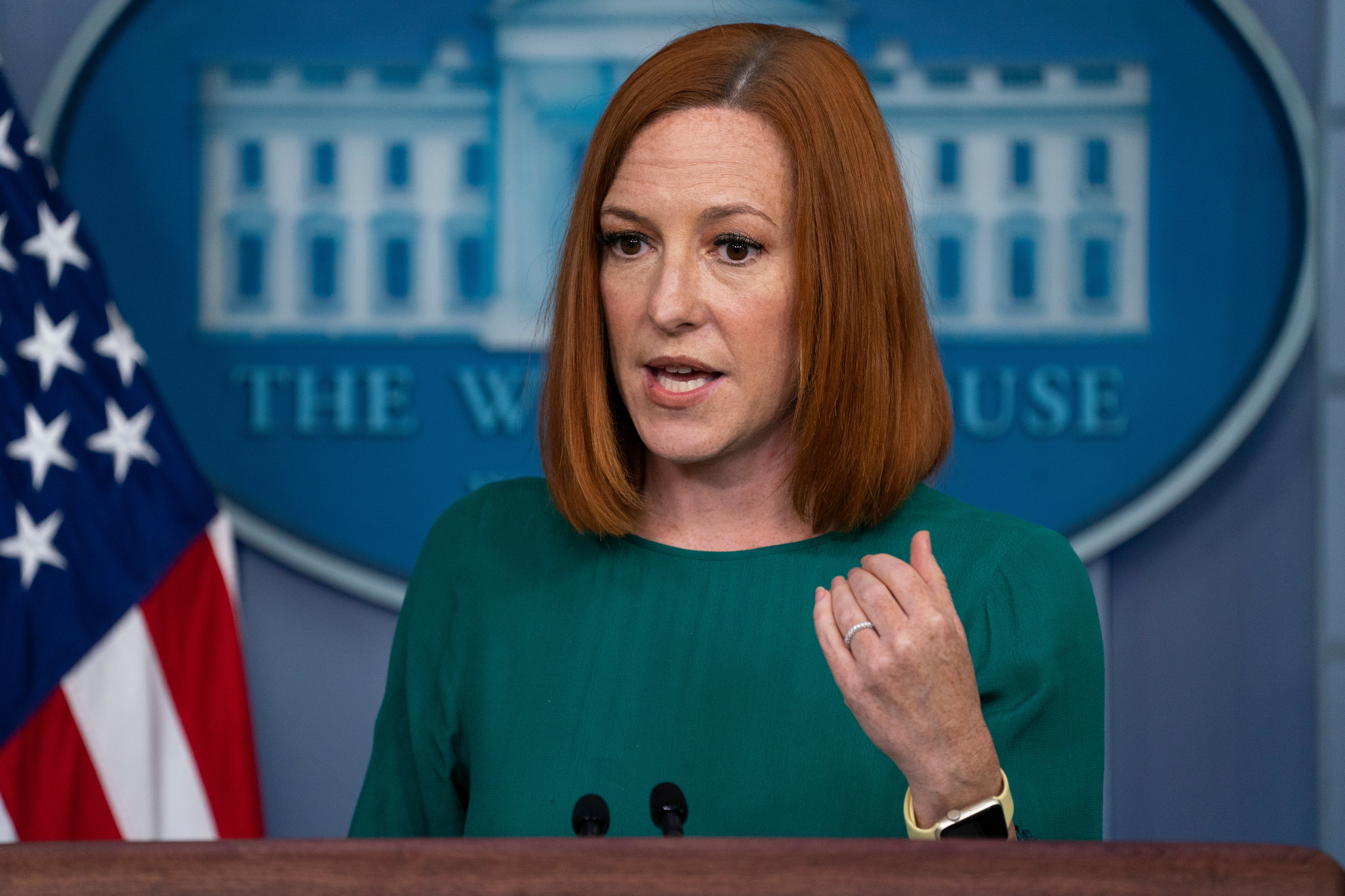 White House press secretary Jen Psaki plans to step down about a year from now, she says