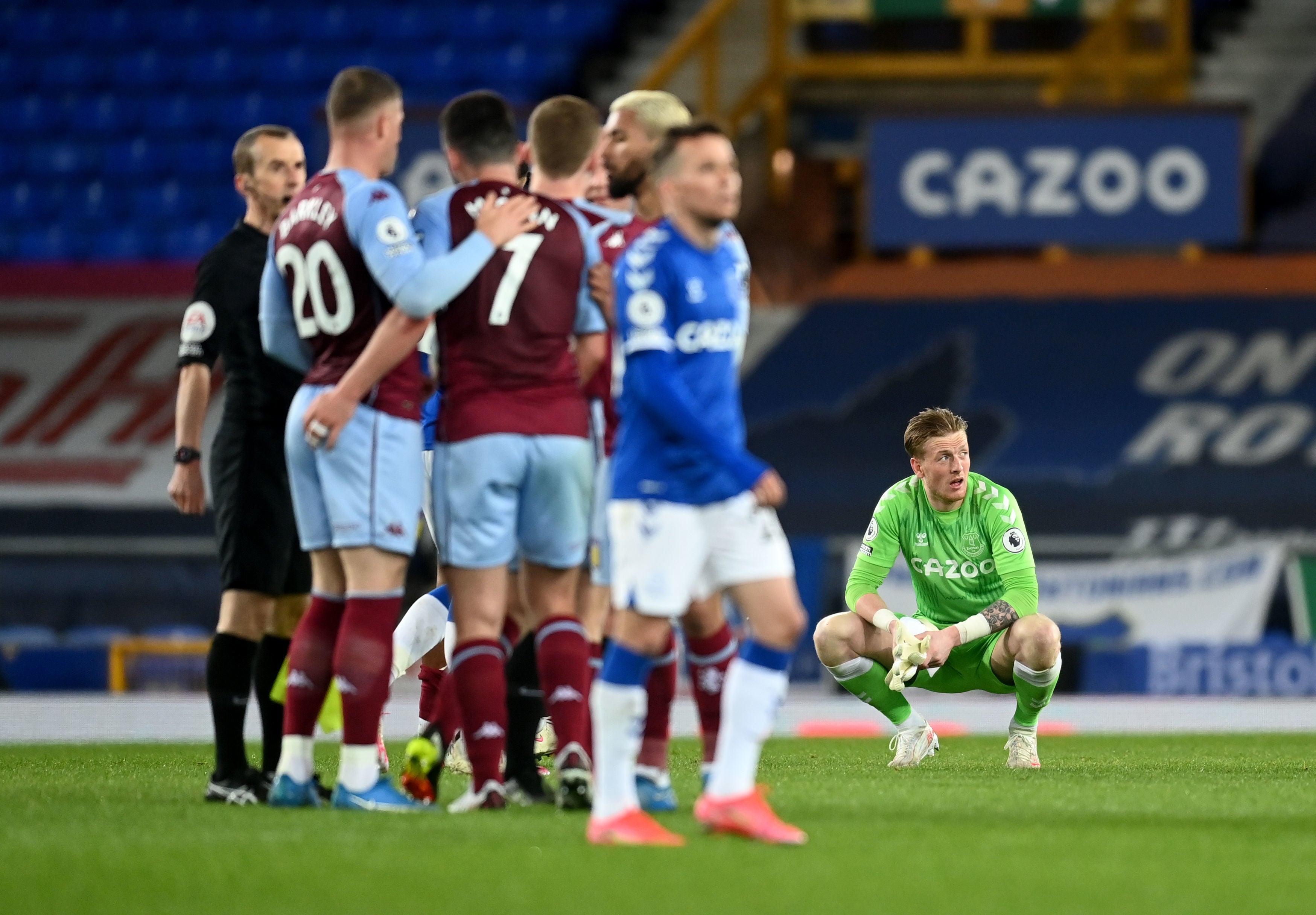 ASton Vill celebrate at full-time