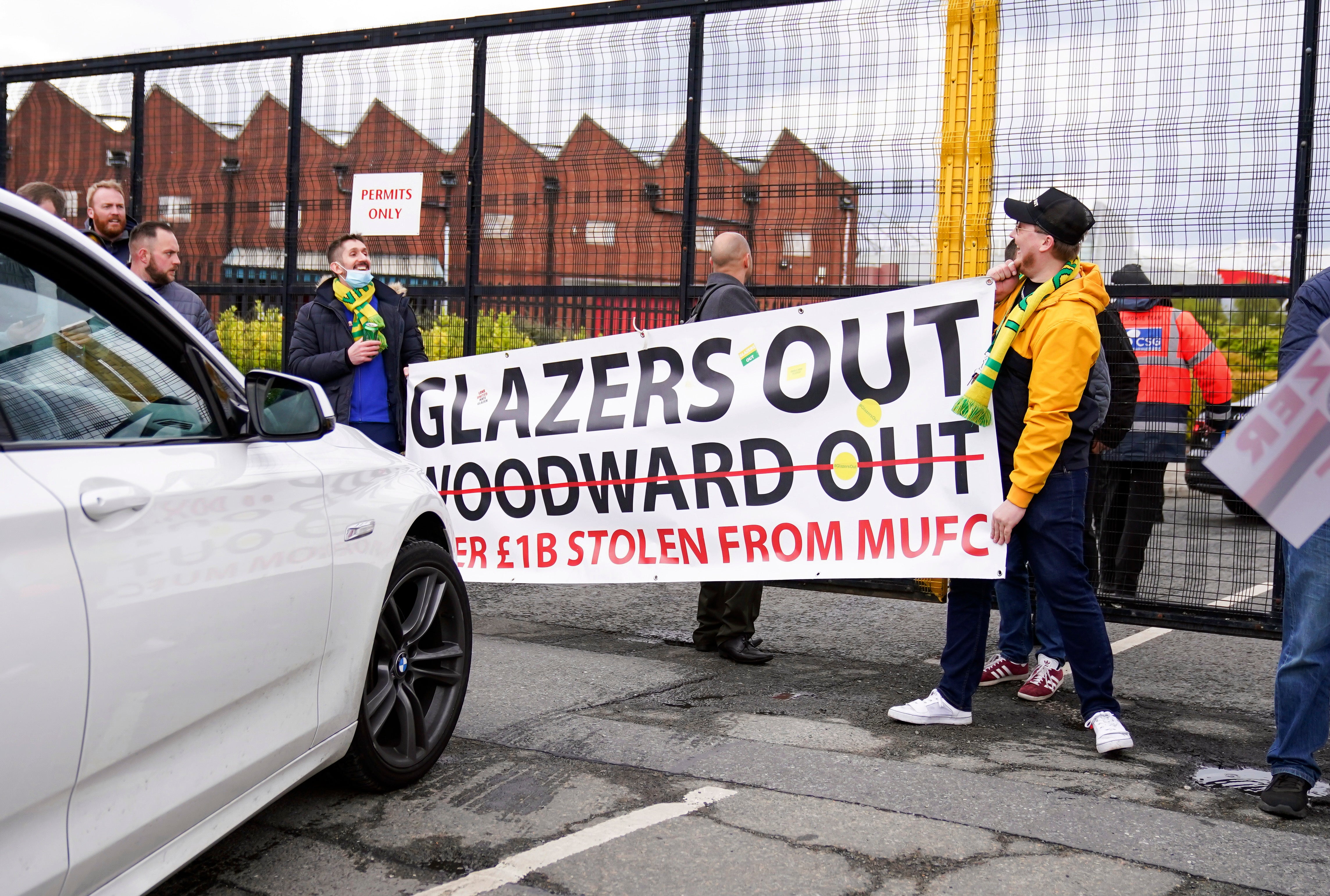 Britain Soccer Manchester United Protest