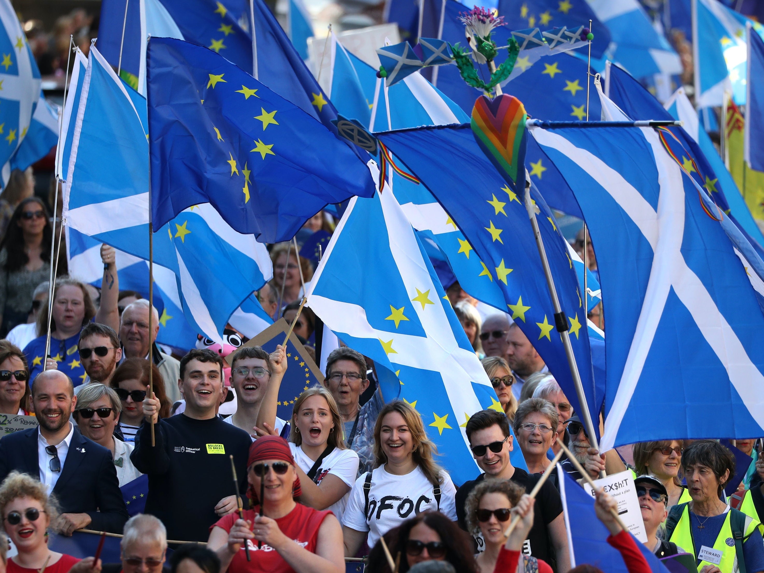 March to Remain in the EU in Edinburgh in 2019