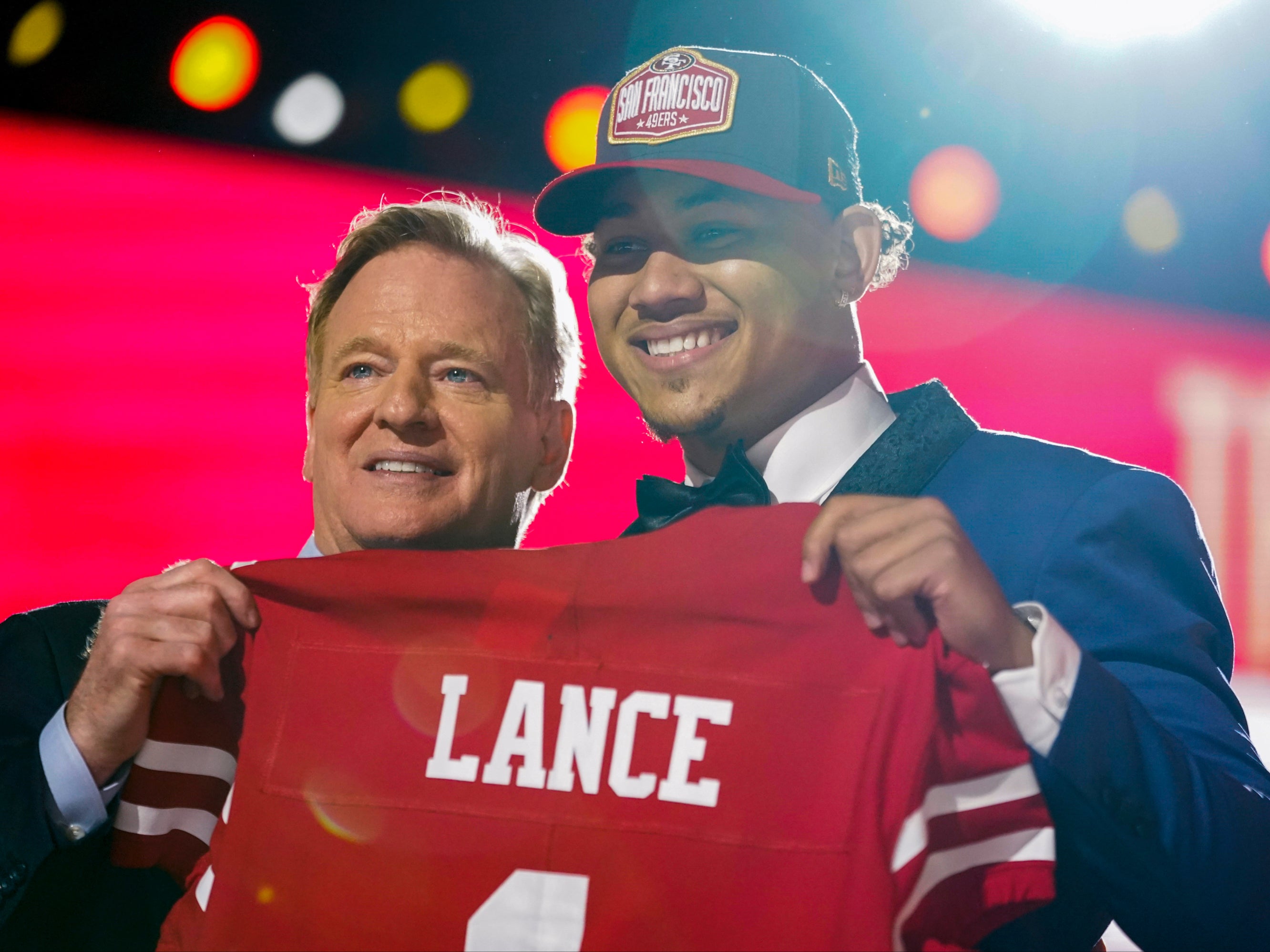 San Francisco 49ers quarterback Trey Lance