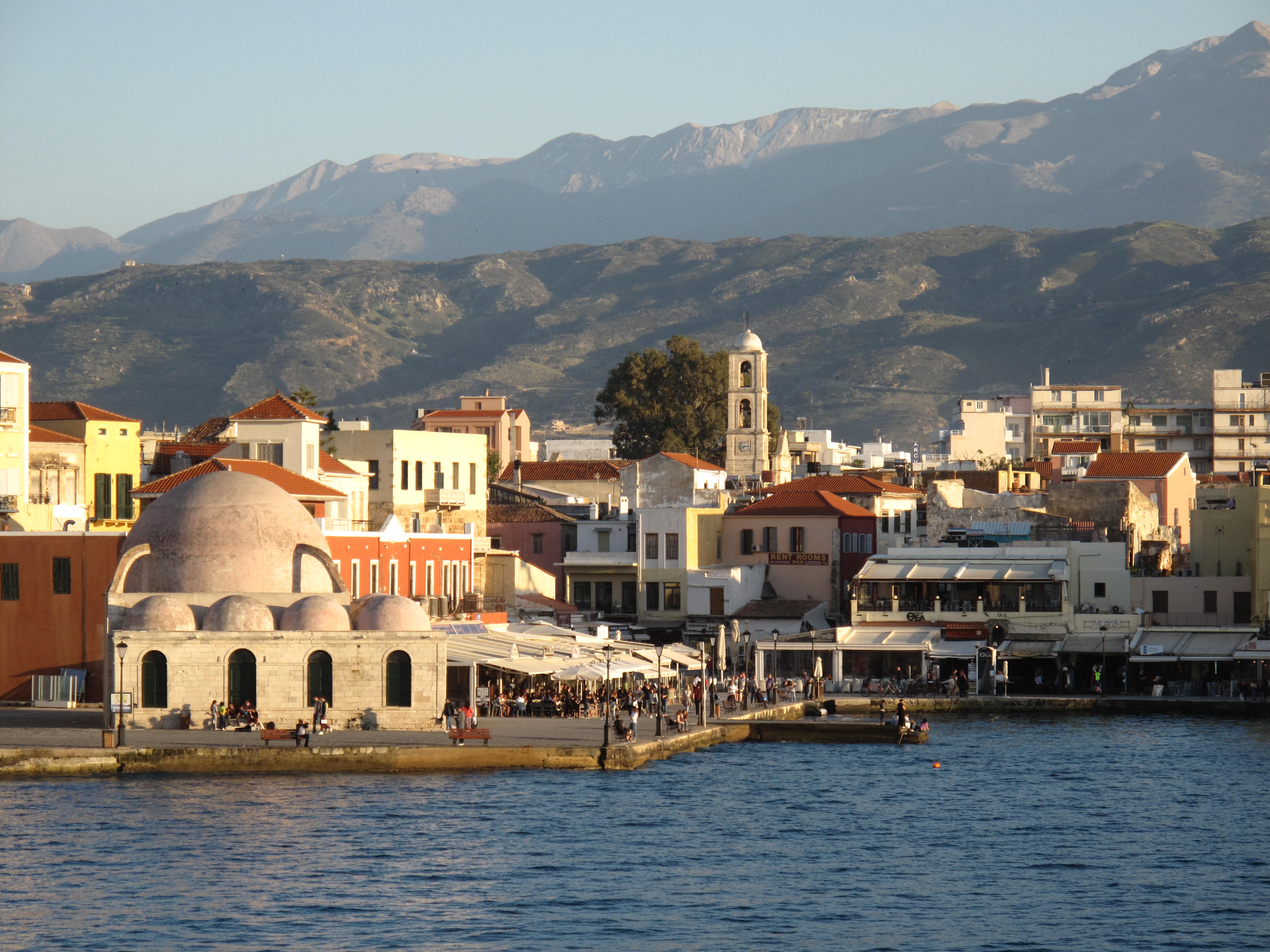 Green light? Chania on the Greek island of Crete, rated as low-risk for Covid by the Foreign Office