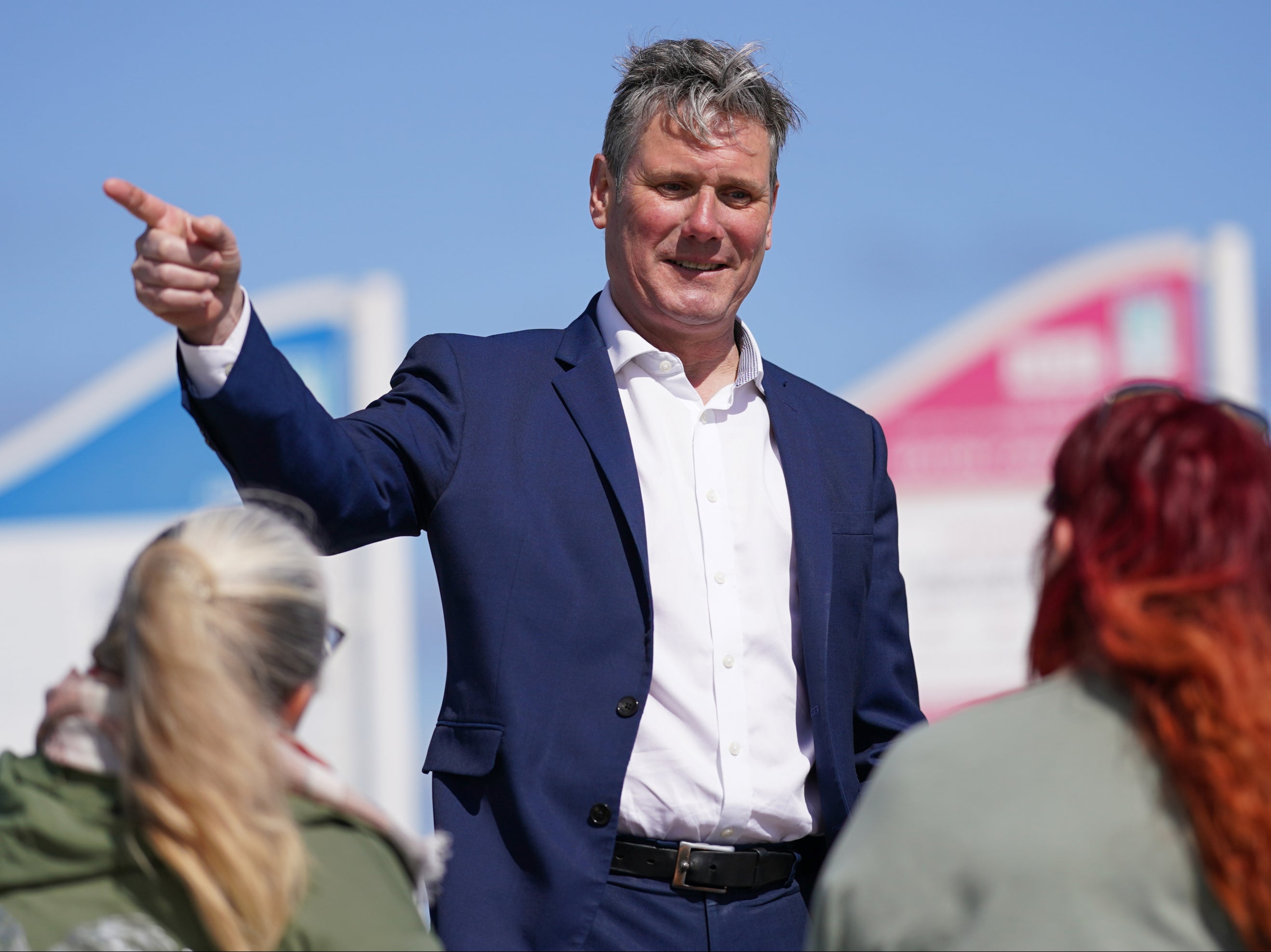 Keir Starmer campaigning in Seaton Carew