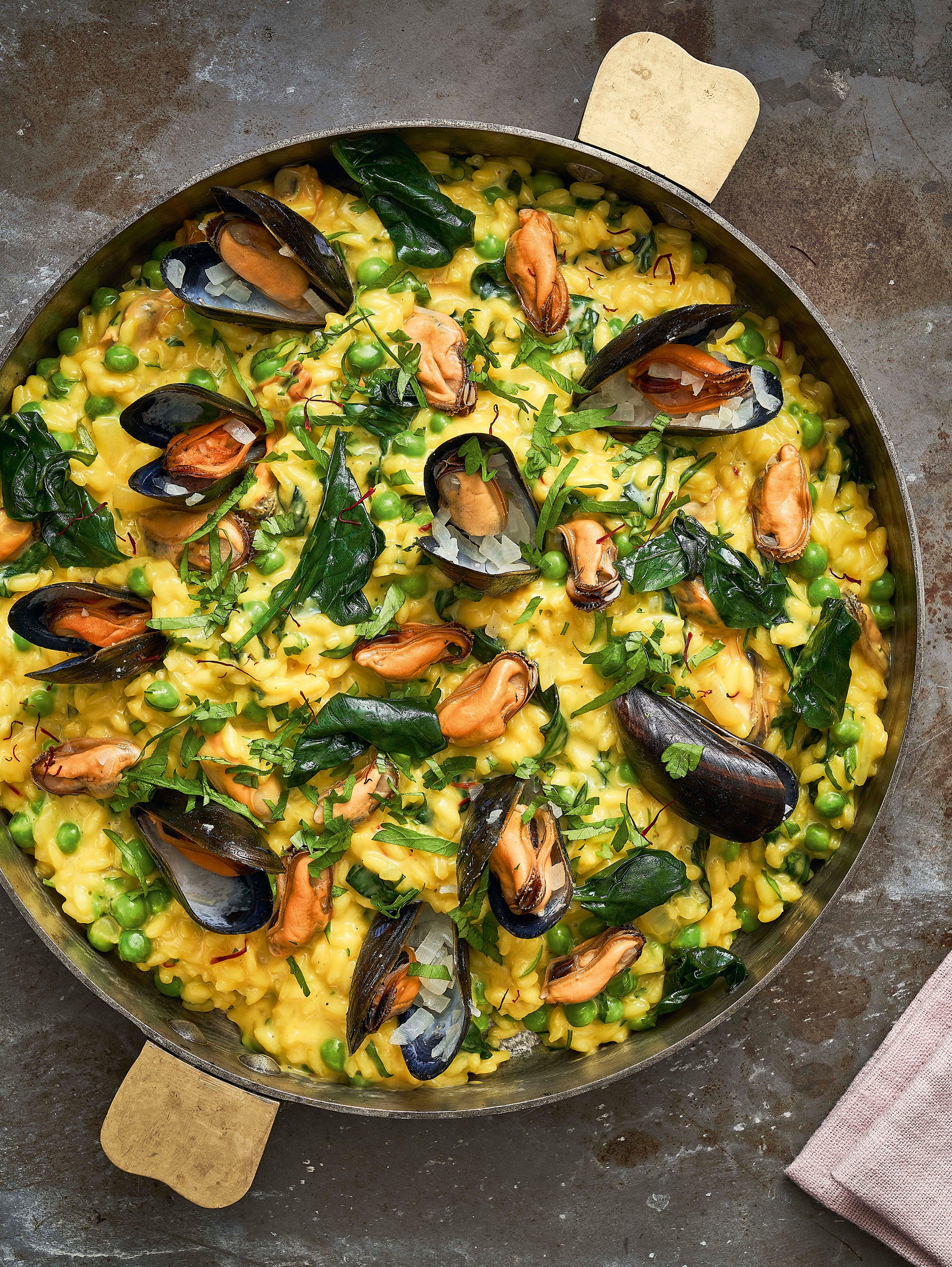 Easy mussel saffron risotto by Raymond Blanc