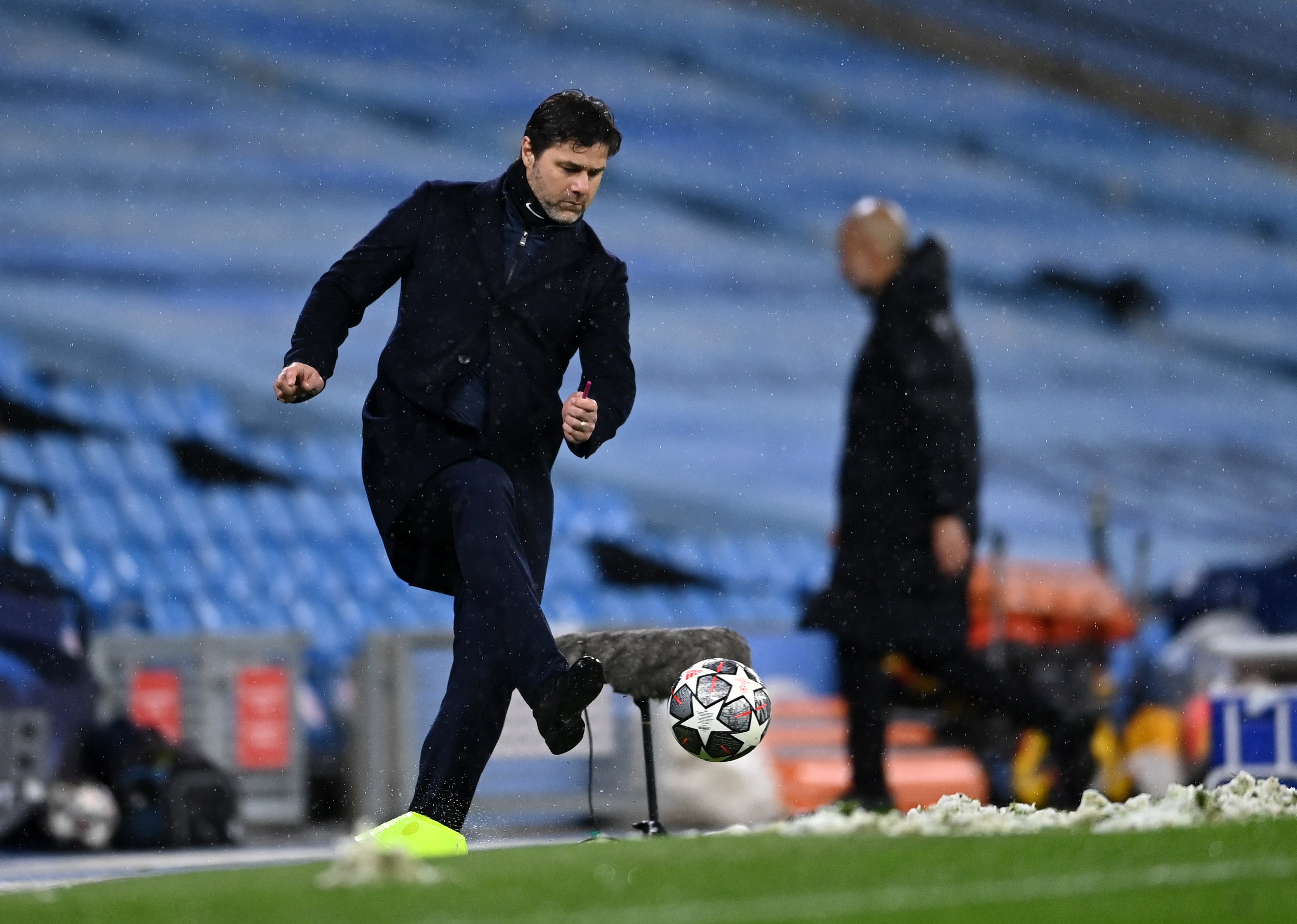 PSG coach Mauricio Pochettino was left frustrated