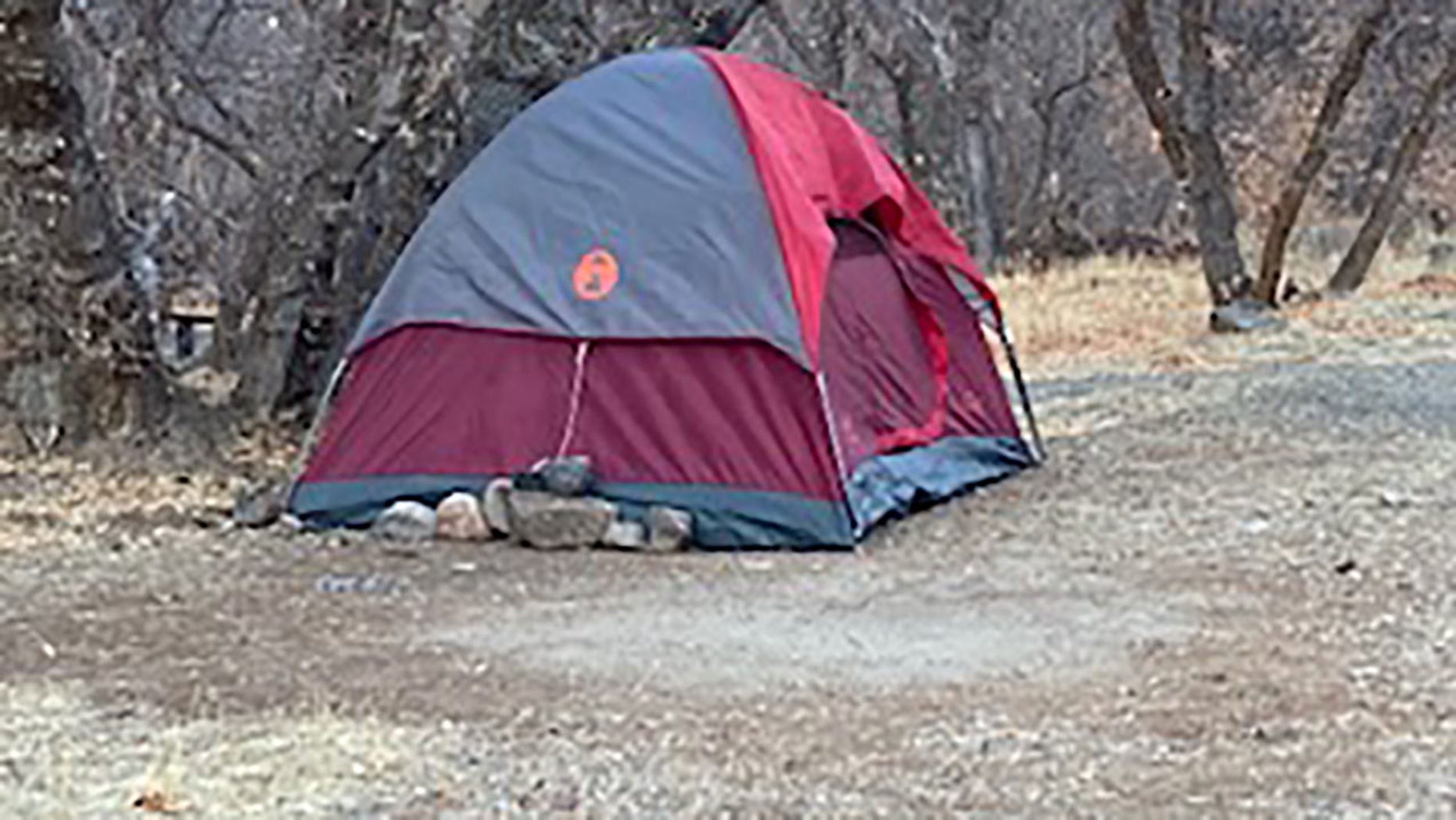A missing Utah woman was discovered living in this tent after not being seen for over five months