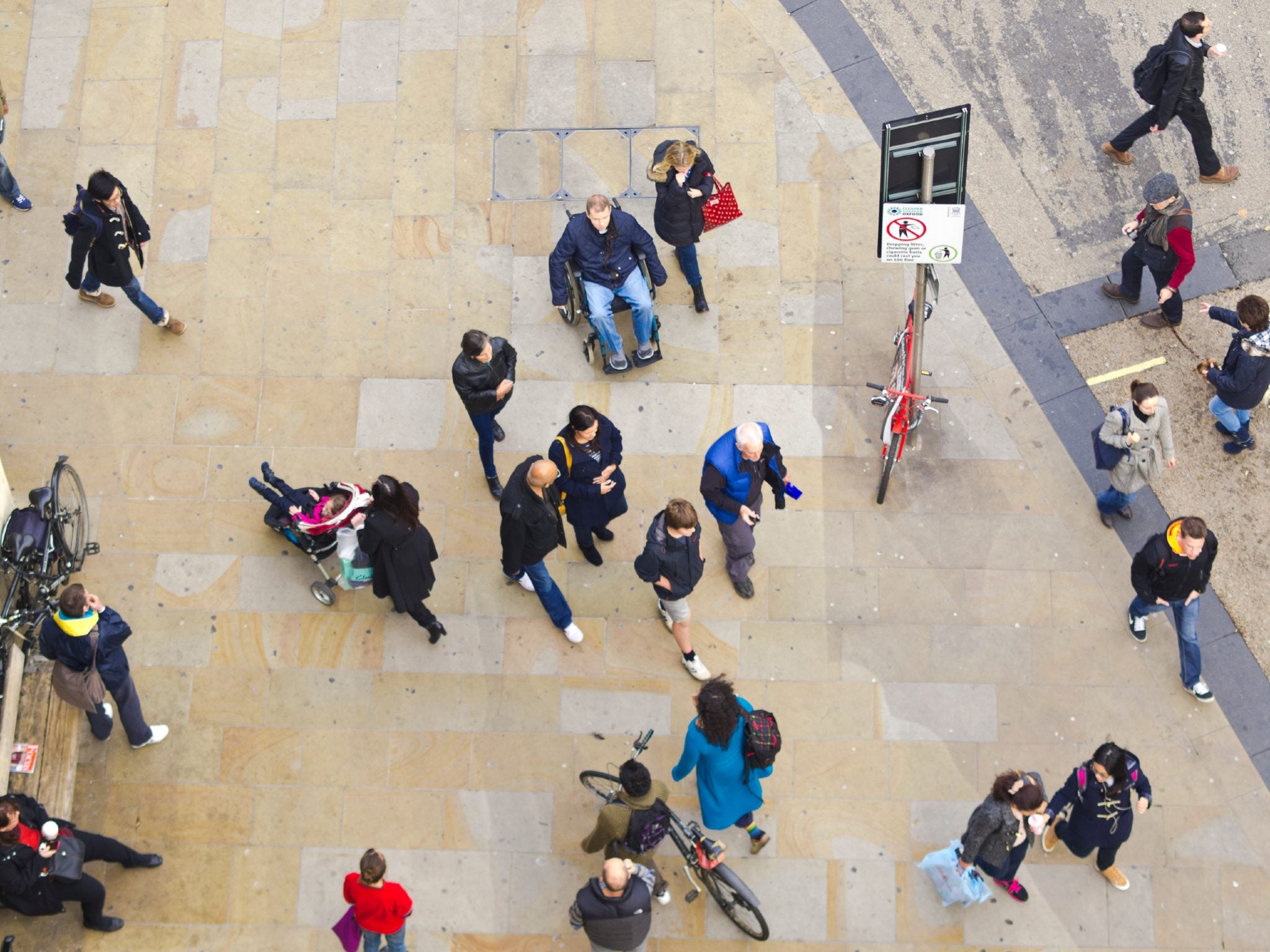 Moving around as a wheelchair-user has become more difficult as people socialise outside again