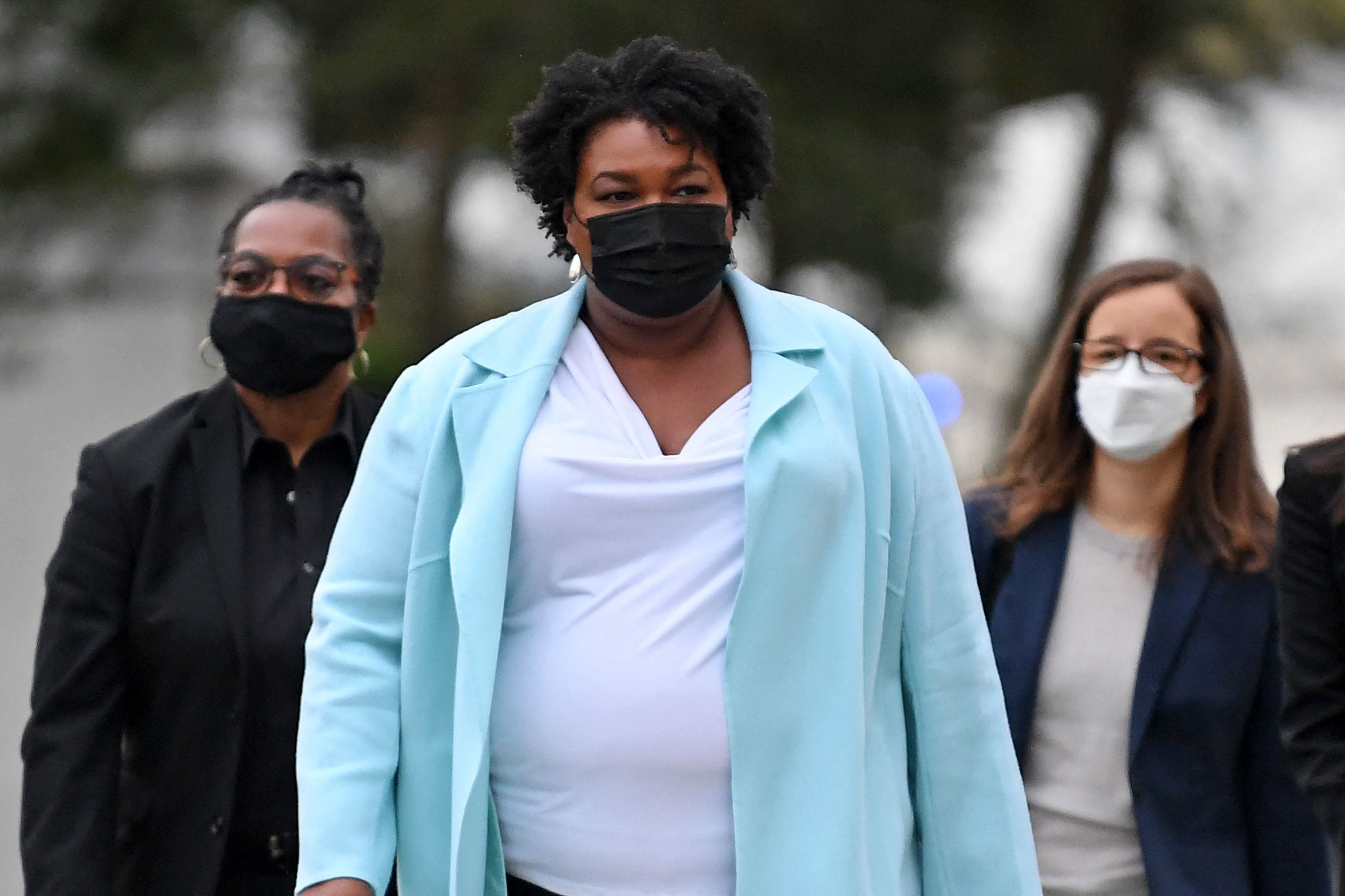 Abrams at Emory University in Atlanta, Georgia