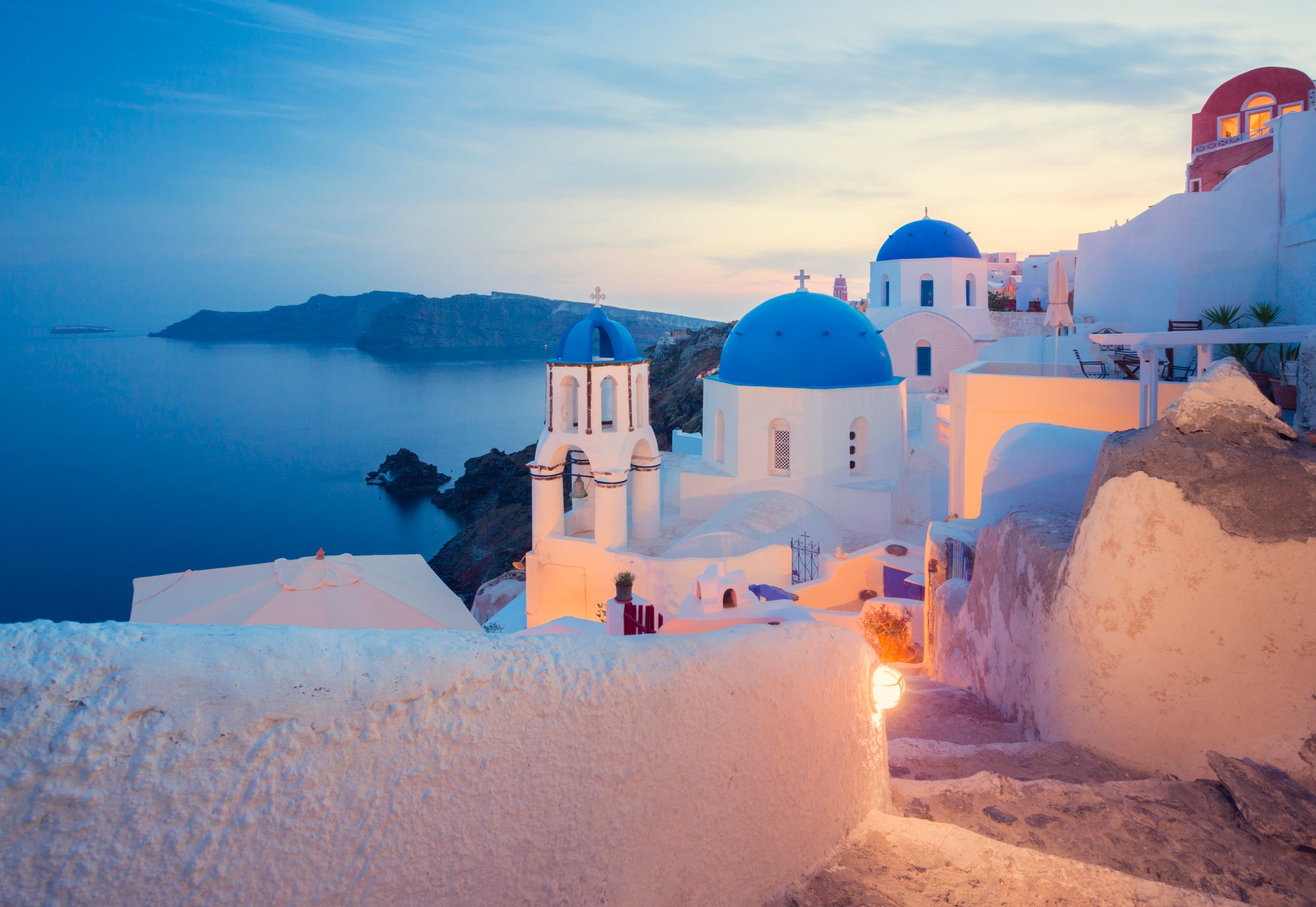 The Greek island of Santorini