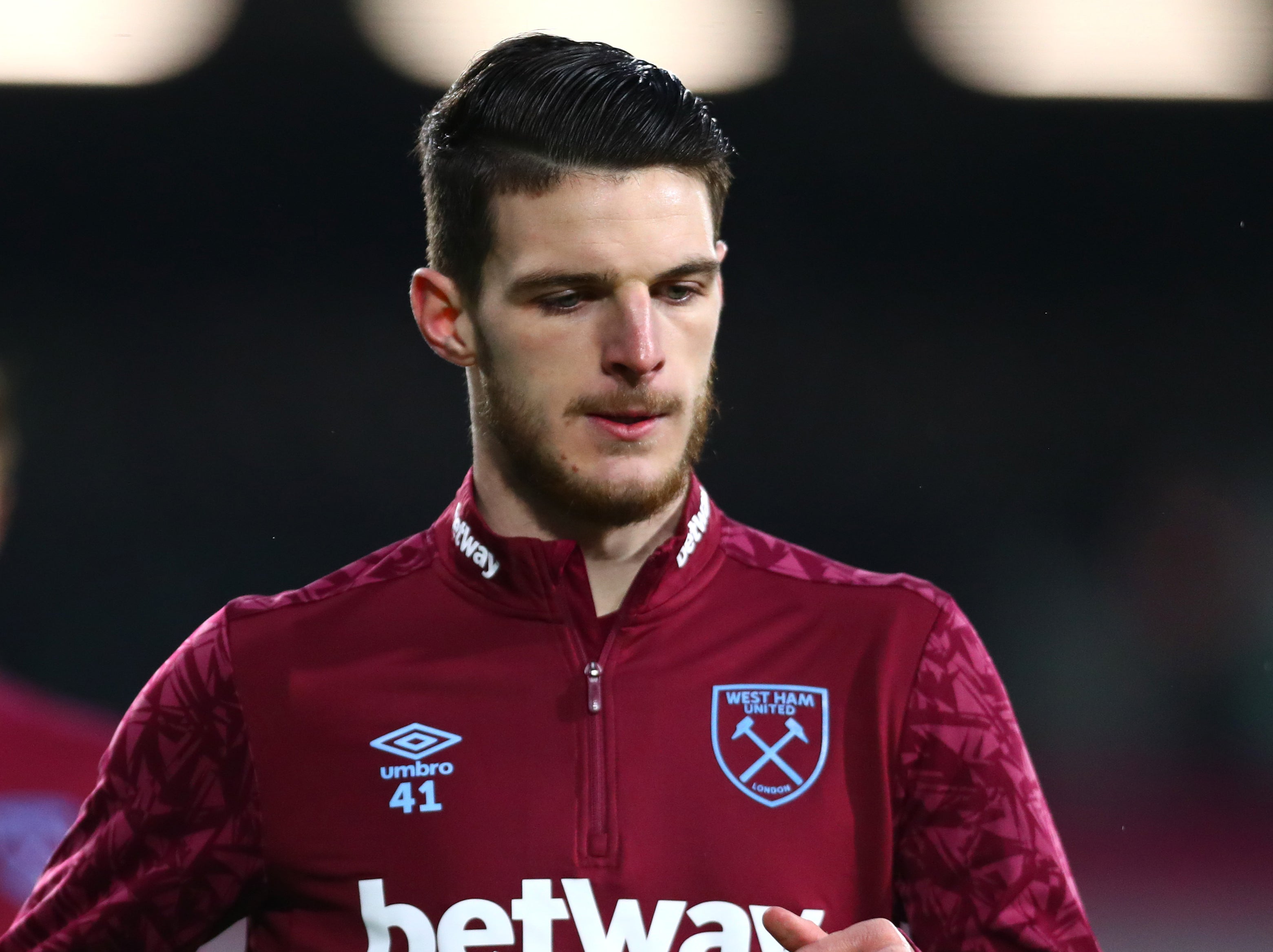 West Ham captain Declan Rice