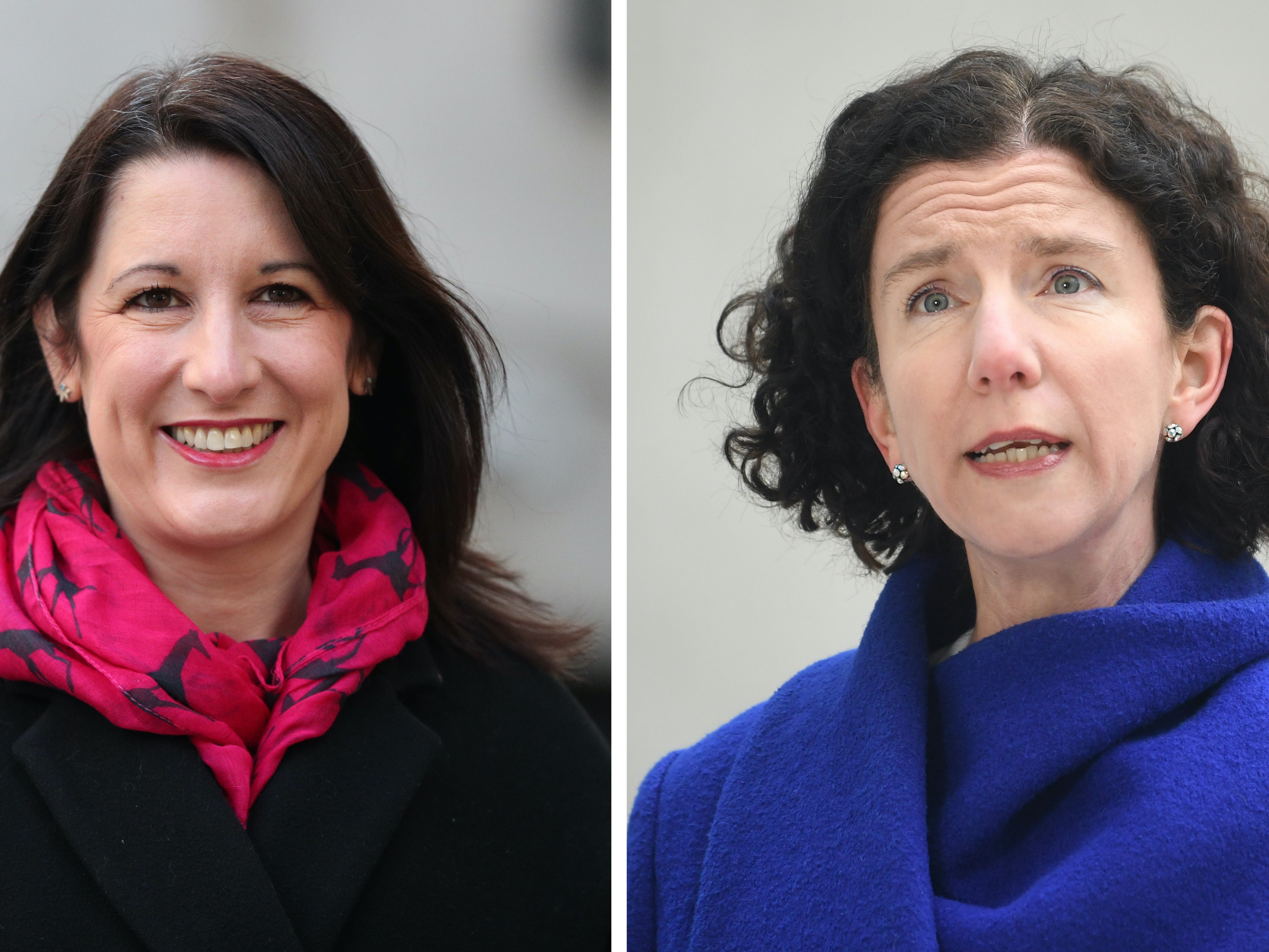 Rachel Reeves (left) replaces Anneliese Dodds as shadow chancellor