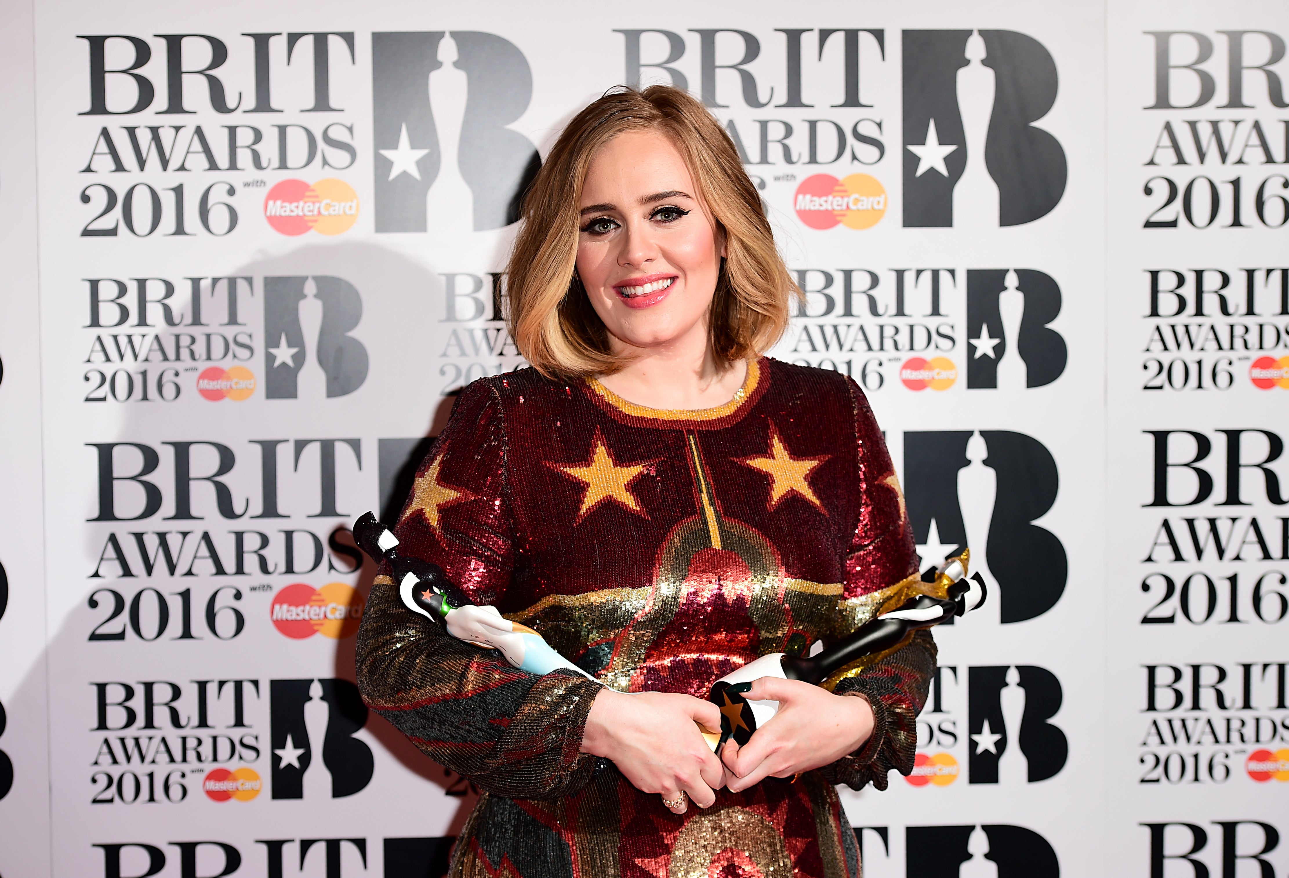 Adele wins four awards at the 2016 Brit Awards