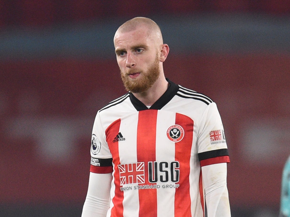 Sheffield United striker Oli McBurnie