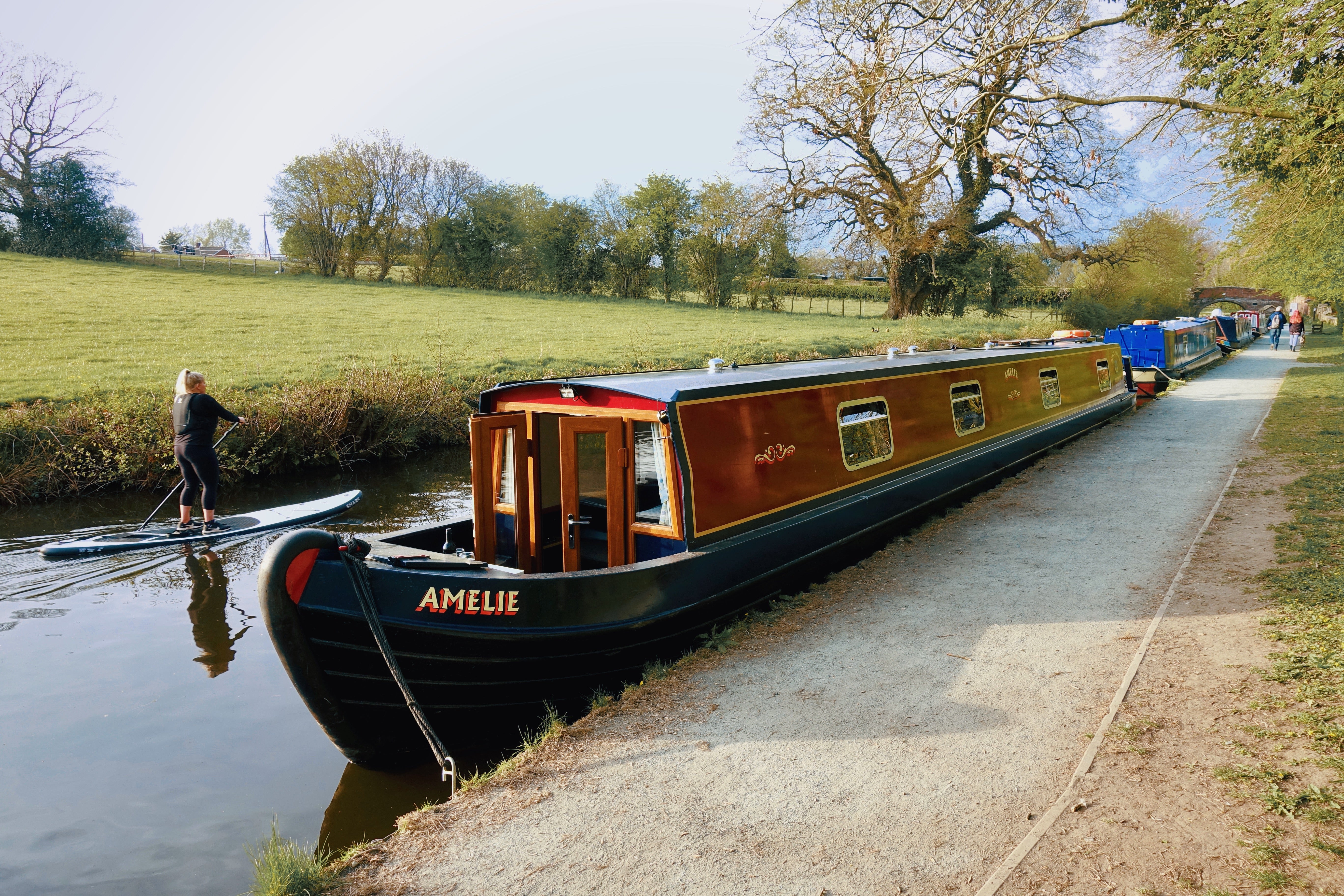 Trying to steer a 62ft two-bedroom narrowboat takes a fair amount of concentration