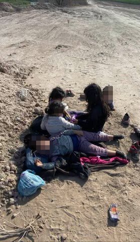 The five girls were found abandoned in a field near the southern border