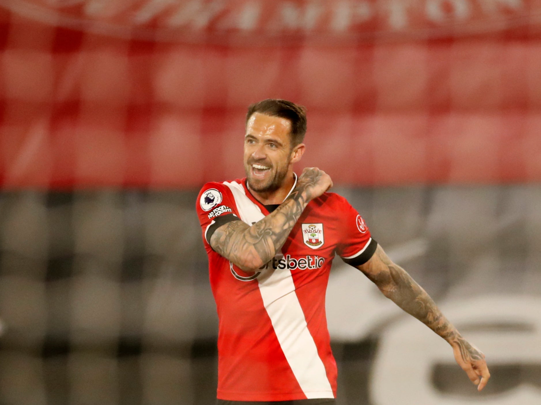 Danny Ings celebrates scoring