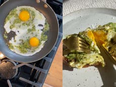 Four ways to spice up TikTok’s viral pesto eggs recipe