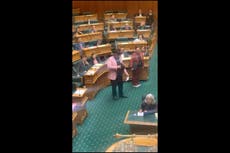 New Zealand MP thrown out of parliament for performing Maori haka in protest against ‘racist arguments’