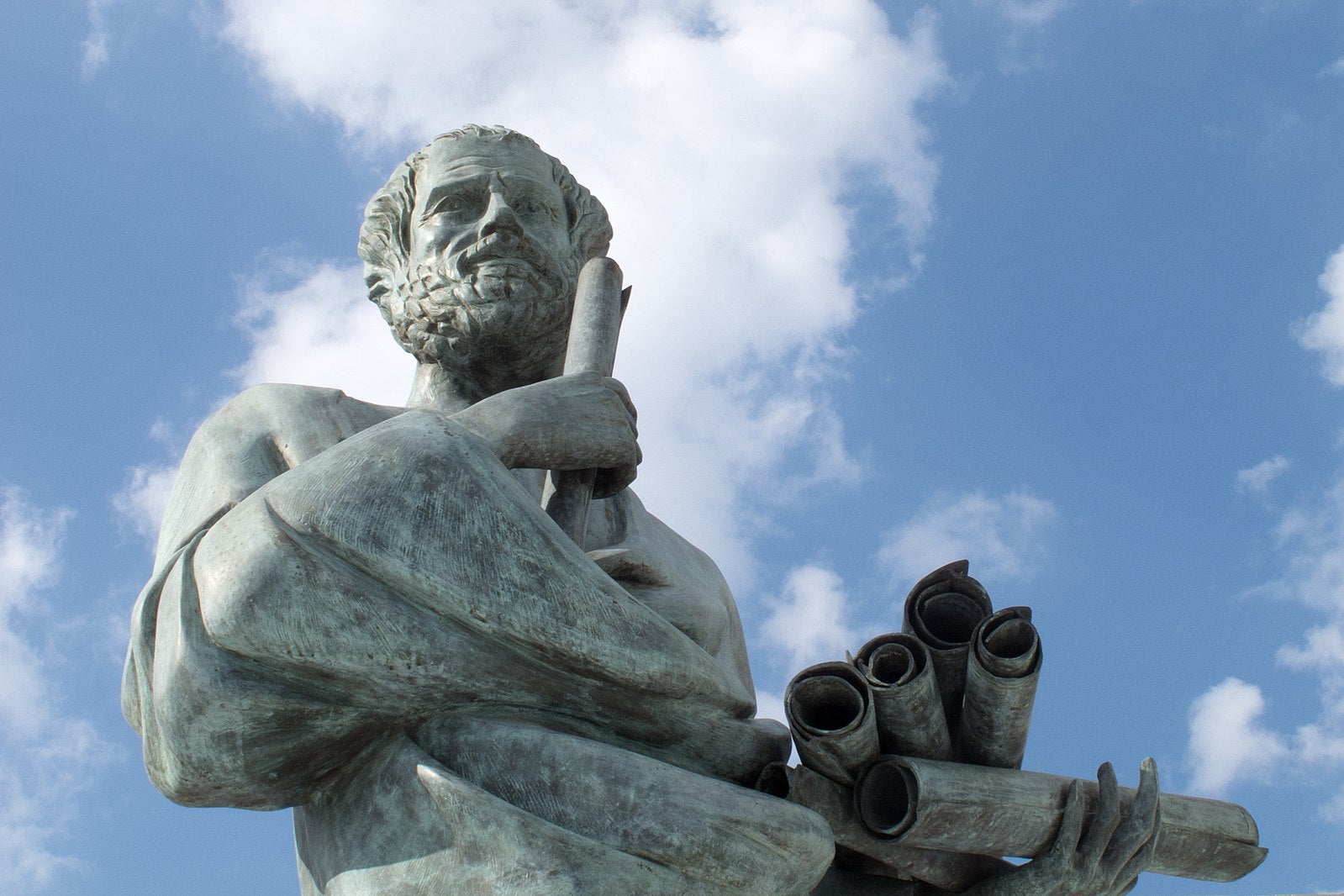 Ancient forebear: a statue of the Greek philosopher Aristotle