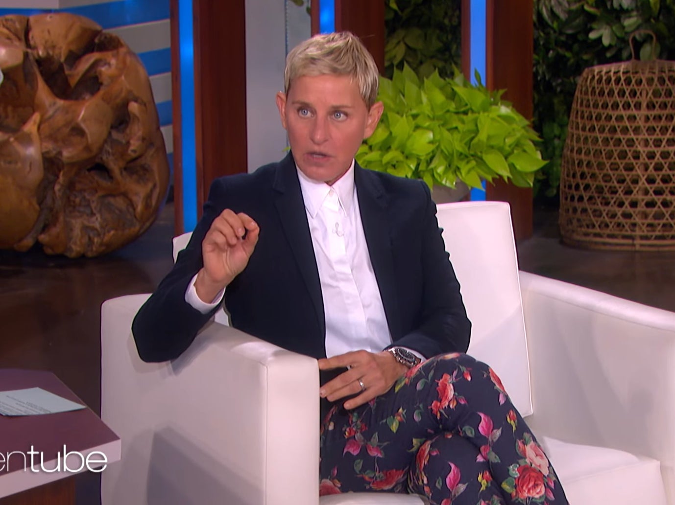 DeGeneres, as seen on a recent episode of The Ellen DeGeneres Show (dated May 12 2021)