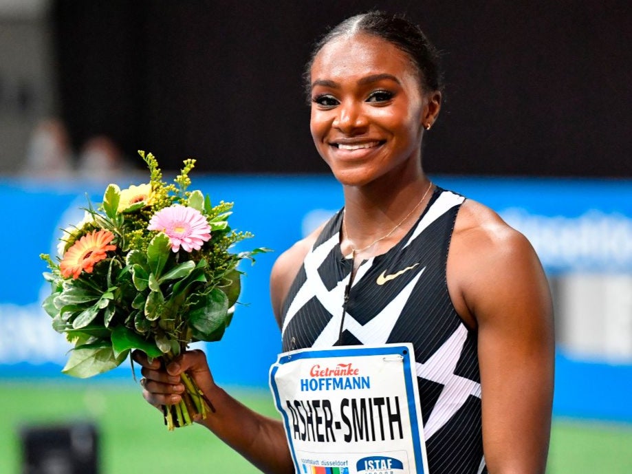 Dina Asher-Smith is bidding for Olympic glory in Tokyo this summer