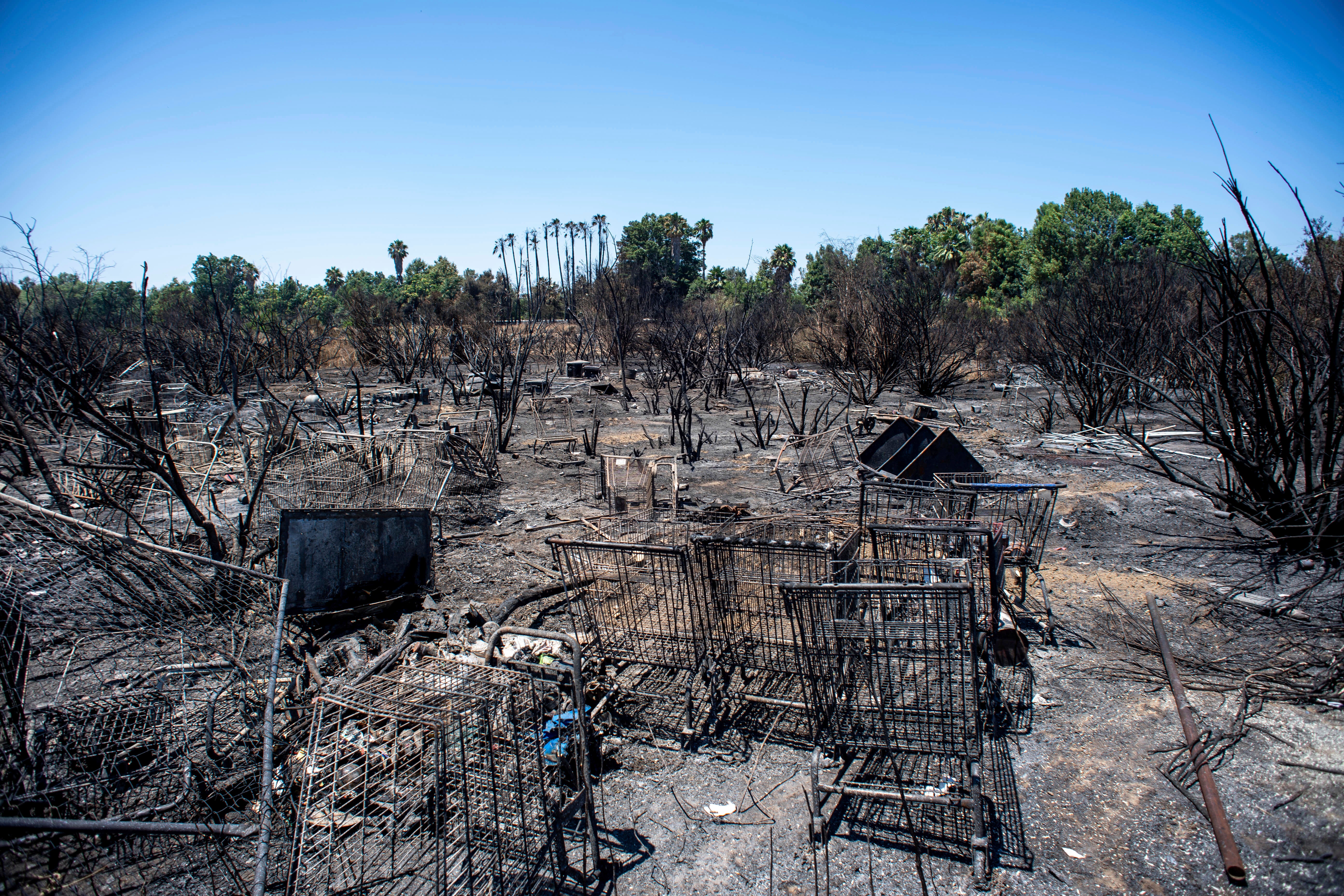 Los Angeles Homeless-Fires