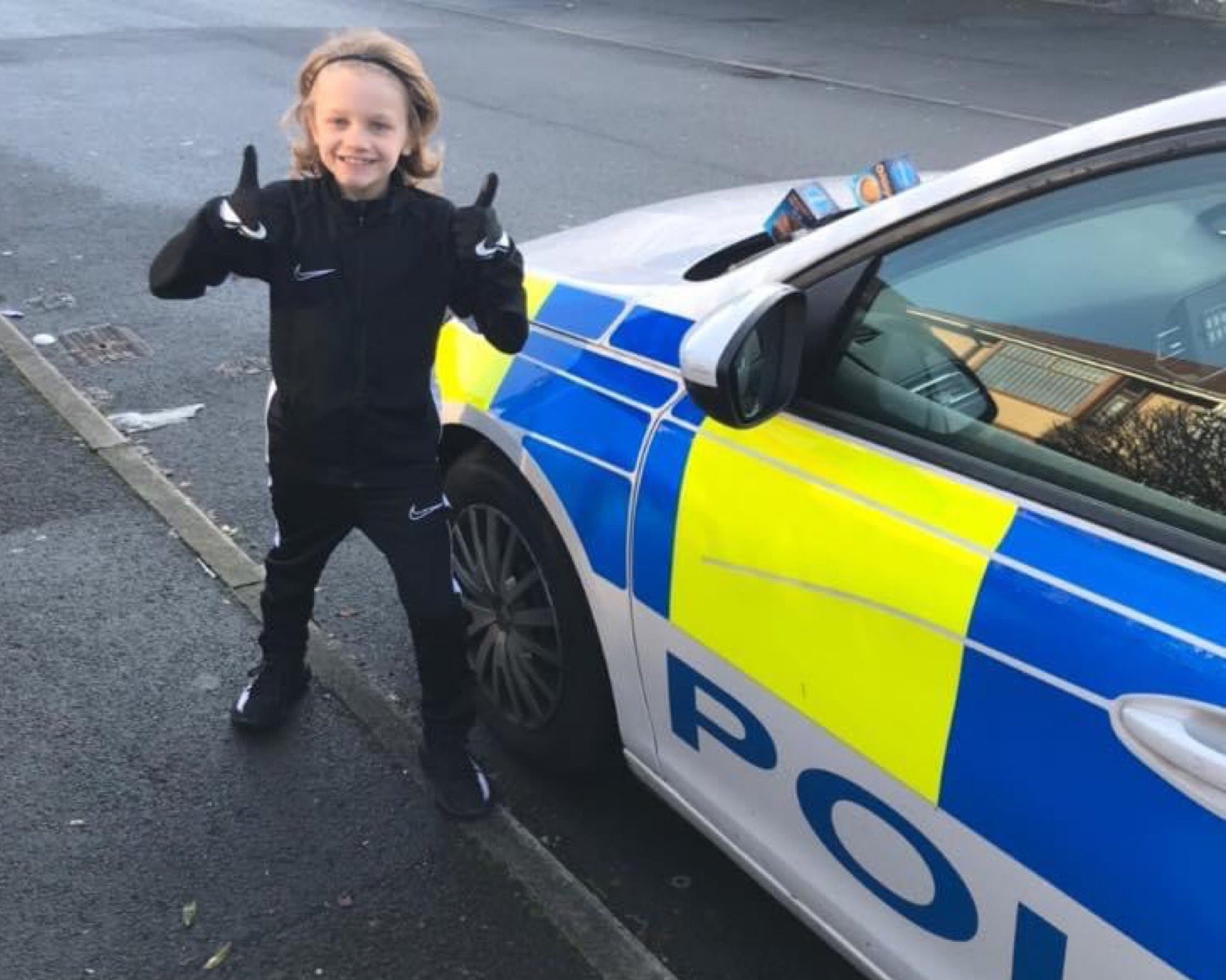 Jordan Banks, who died after being struck by lightning on Tuesday, left sweets on police cars to cheer up officers during lockdown