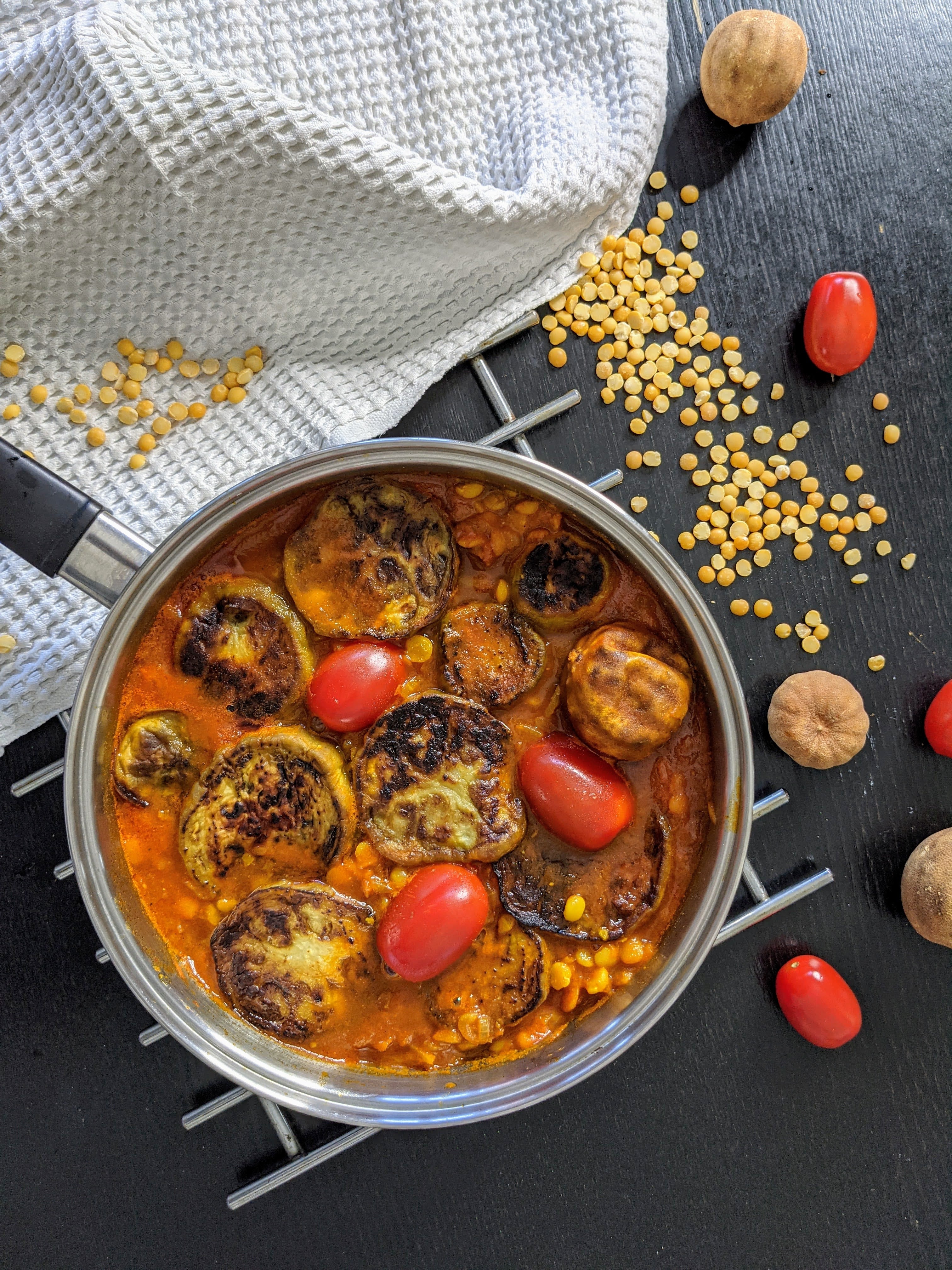 Gheymeh bademjan is just as delicious and filling without meat