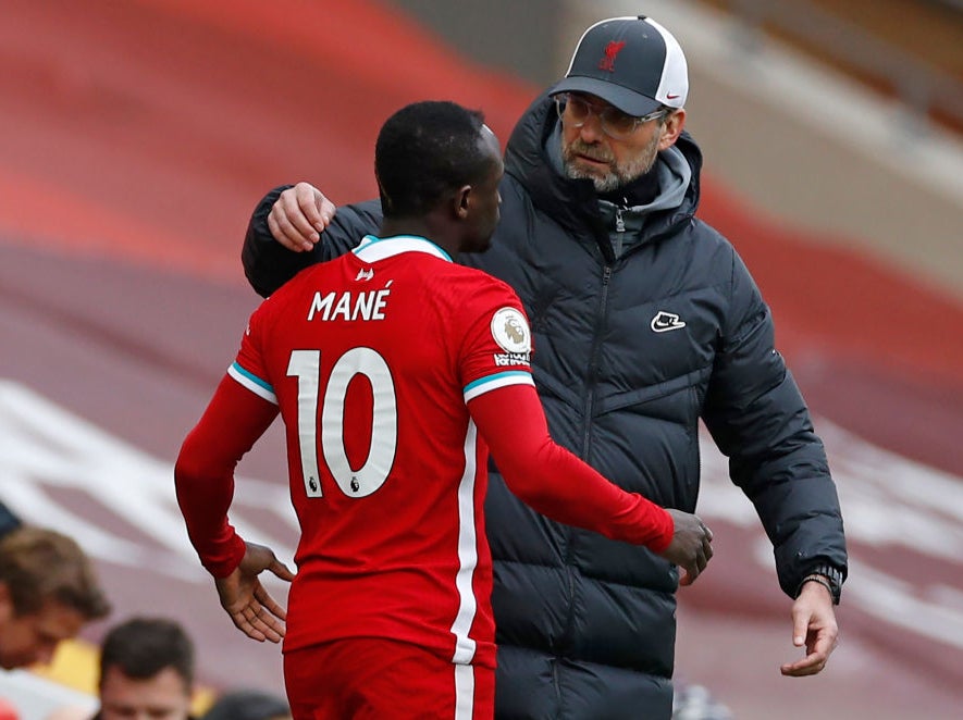 Jurgen Klopp played down any friction with Sadio Mane