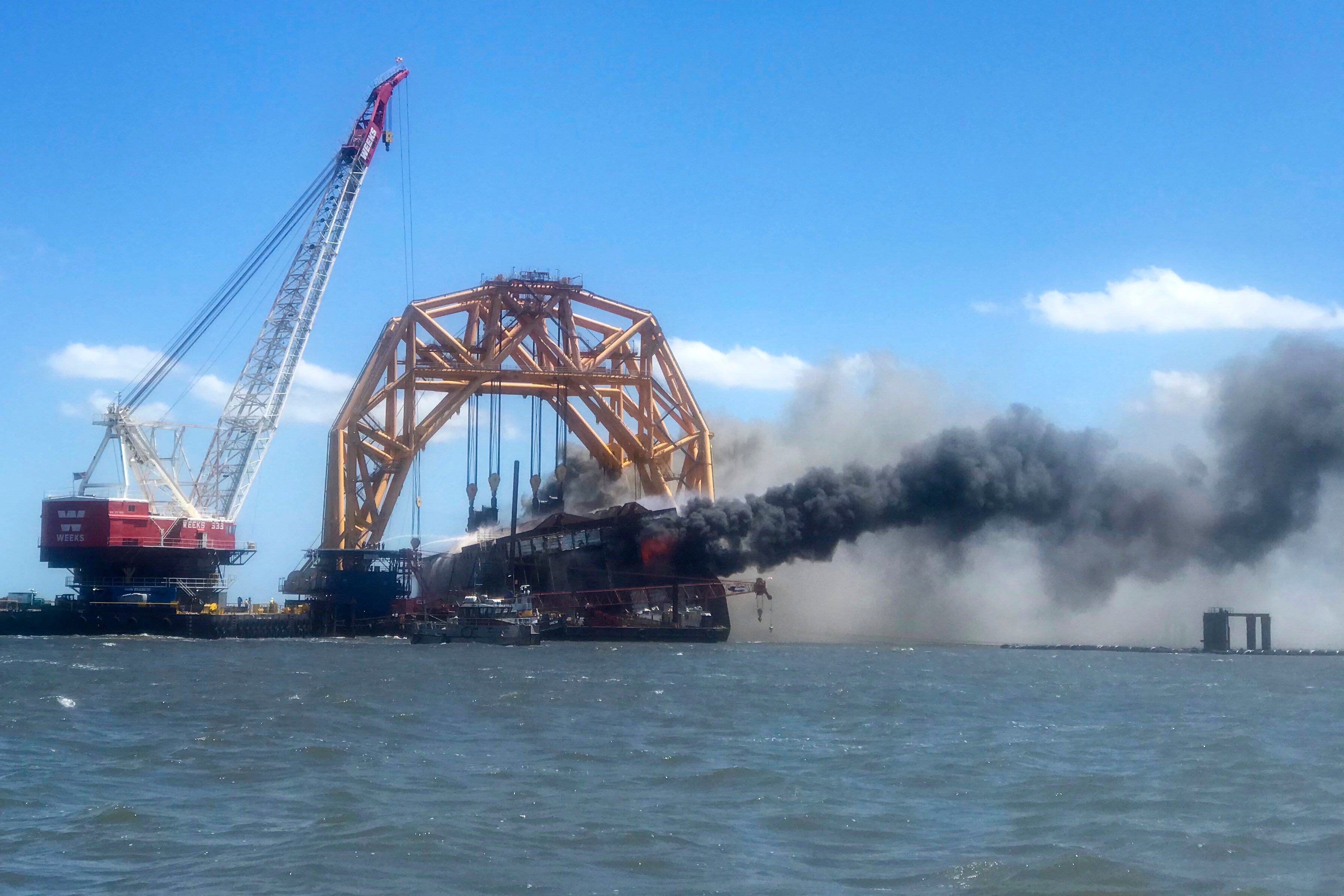 Overturned Cargo Ship Georgia