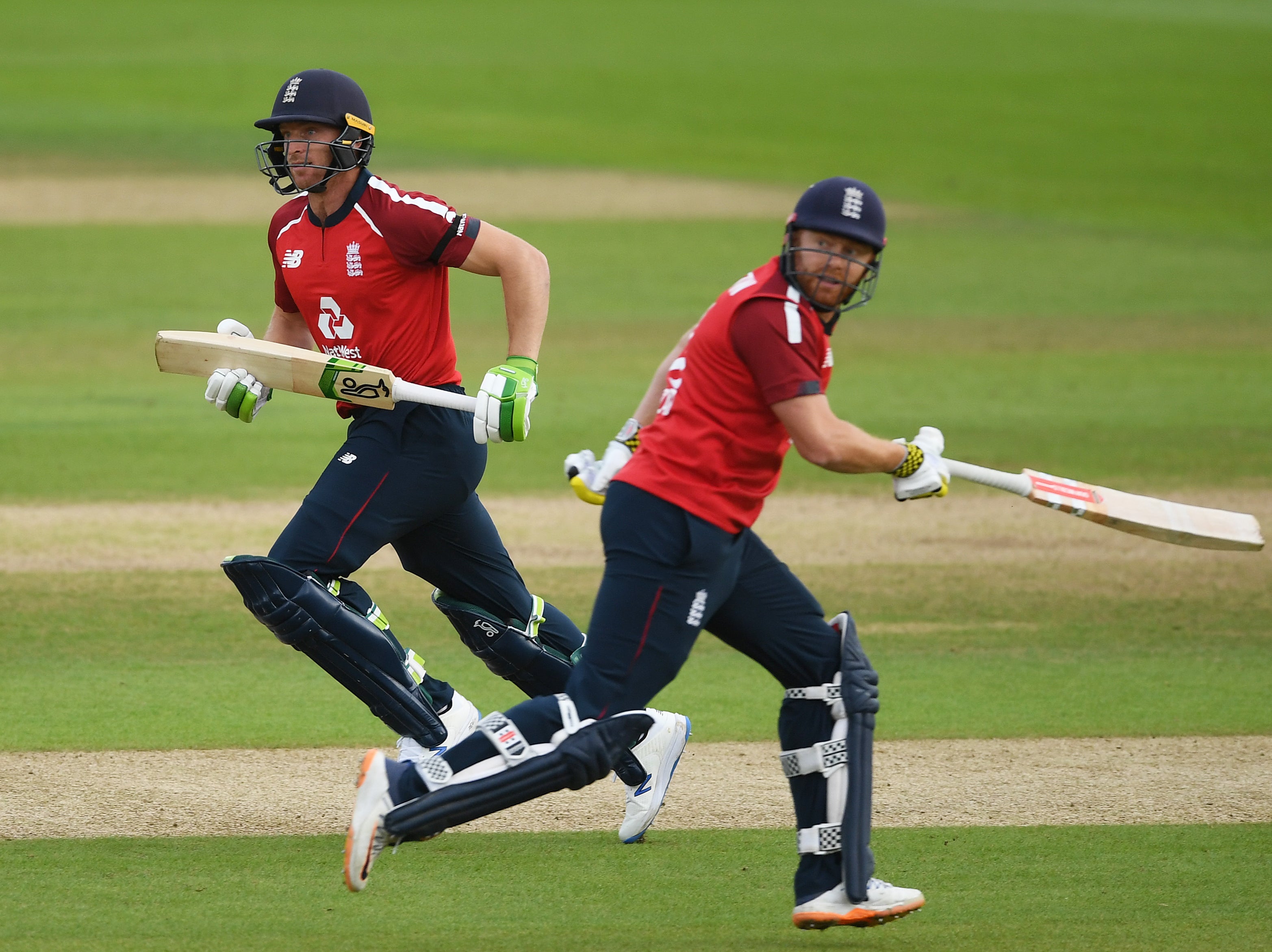 Jos Buttler and Jonny Bairstow in action for England