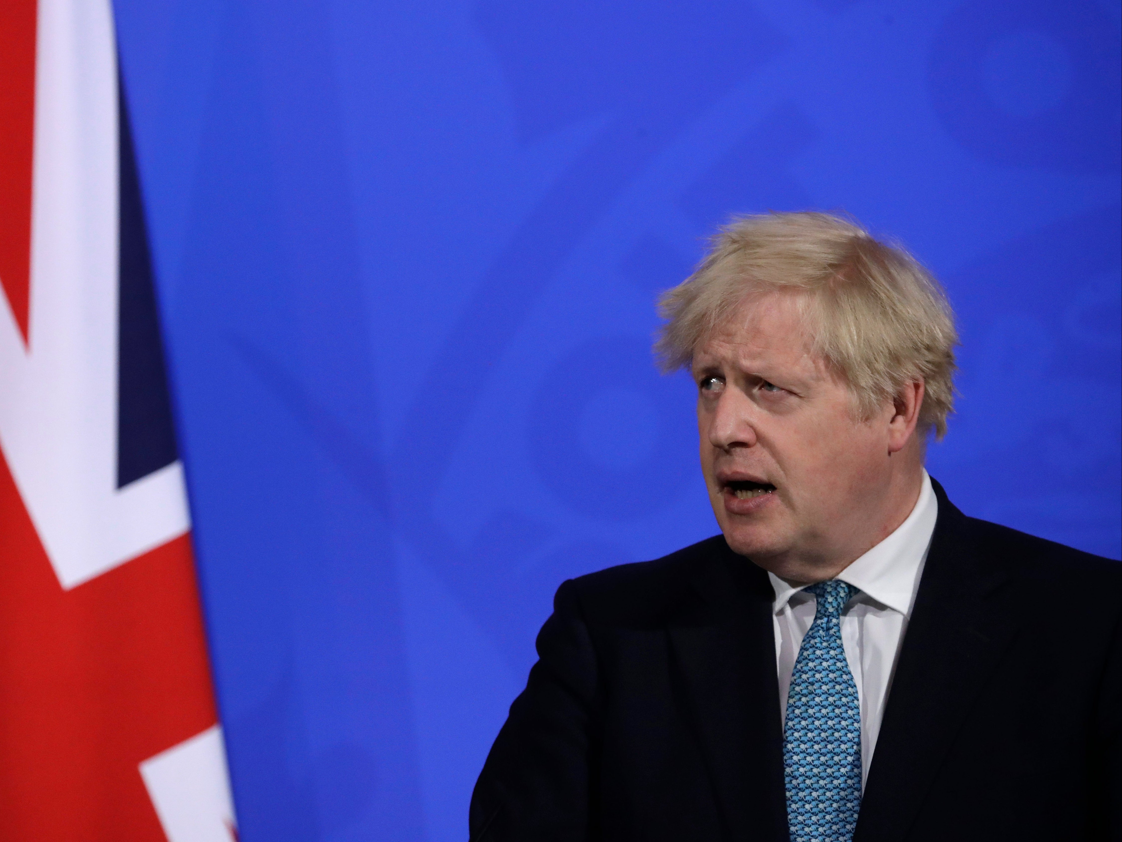 Boris Johnson warned of the risks posed by the Indian Covid-19 variant at a Downing Street briefing on Friday