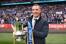 Brendan Rodgers hails Leicester’s courage after FA Cup final triumph