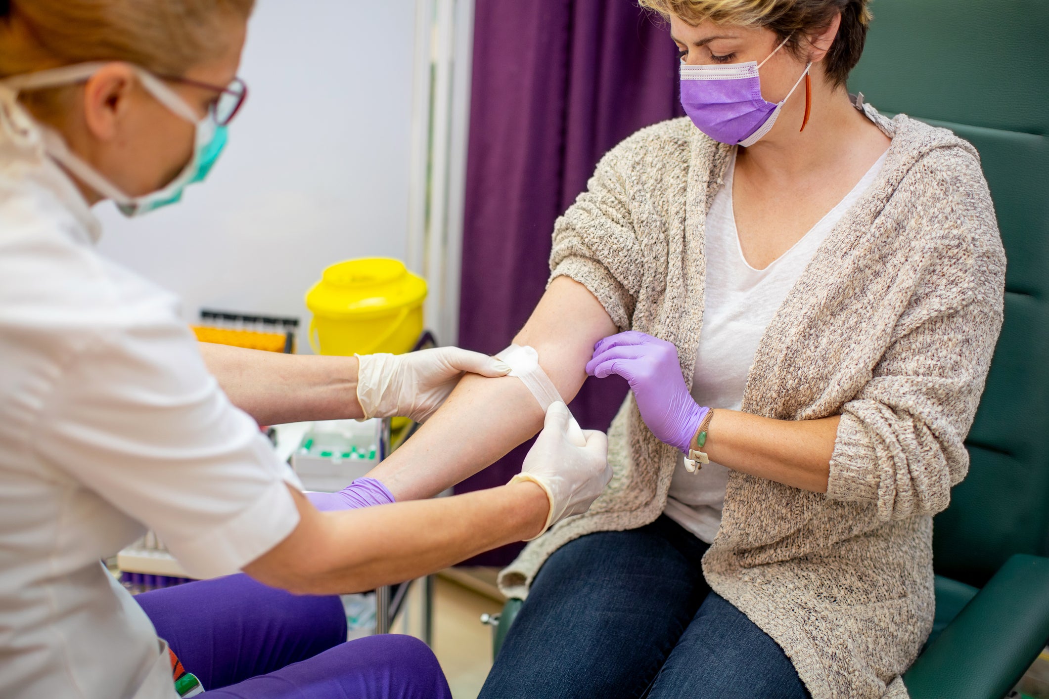 Take another armful: when you give blood, you temporarily give away some of your DNA, too