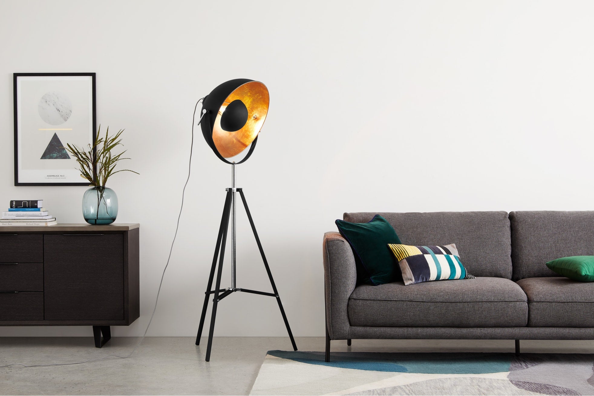 Chicago Floor Lamp Black&Copper, £199 at MADE.com