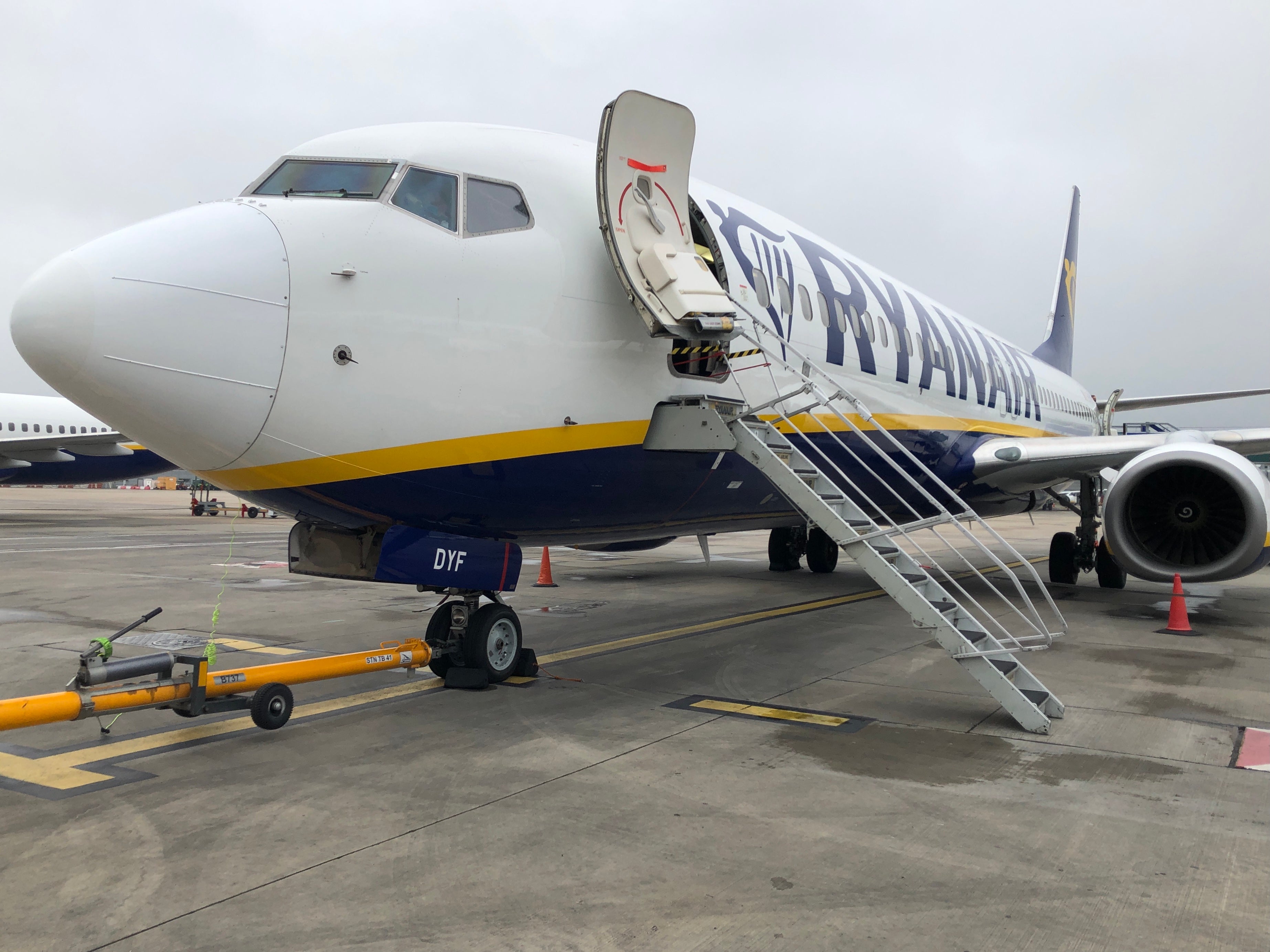 First flight: Ryanair’s 7am departure from Stansted to Faro