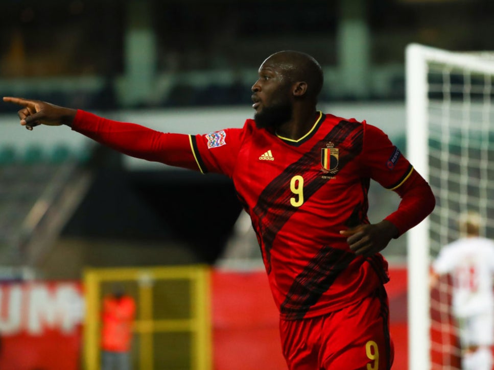 Romelu Lukaku will start up front for Belgium at Euro 2020