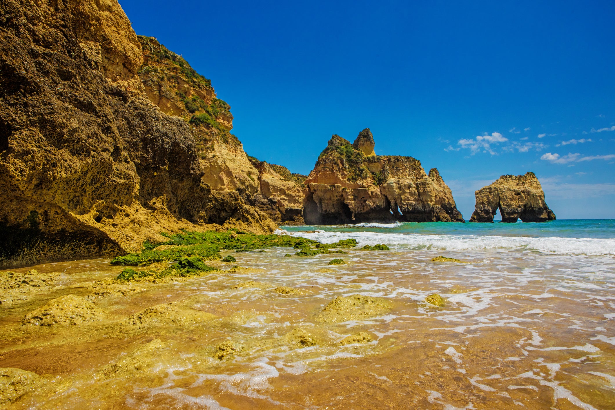 Sunny coves near Alvor, Algarve