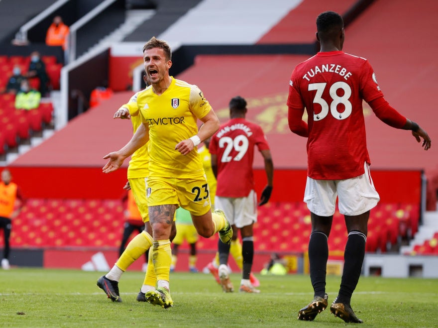 Joe Bryan celebrates scoring the equaliser