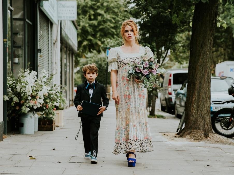 Mandy (Billie Piper) with her son Larch (Toby Woolf): a working mother at the end of her tether