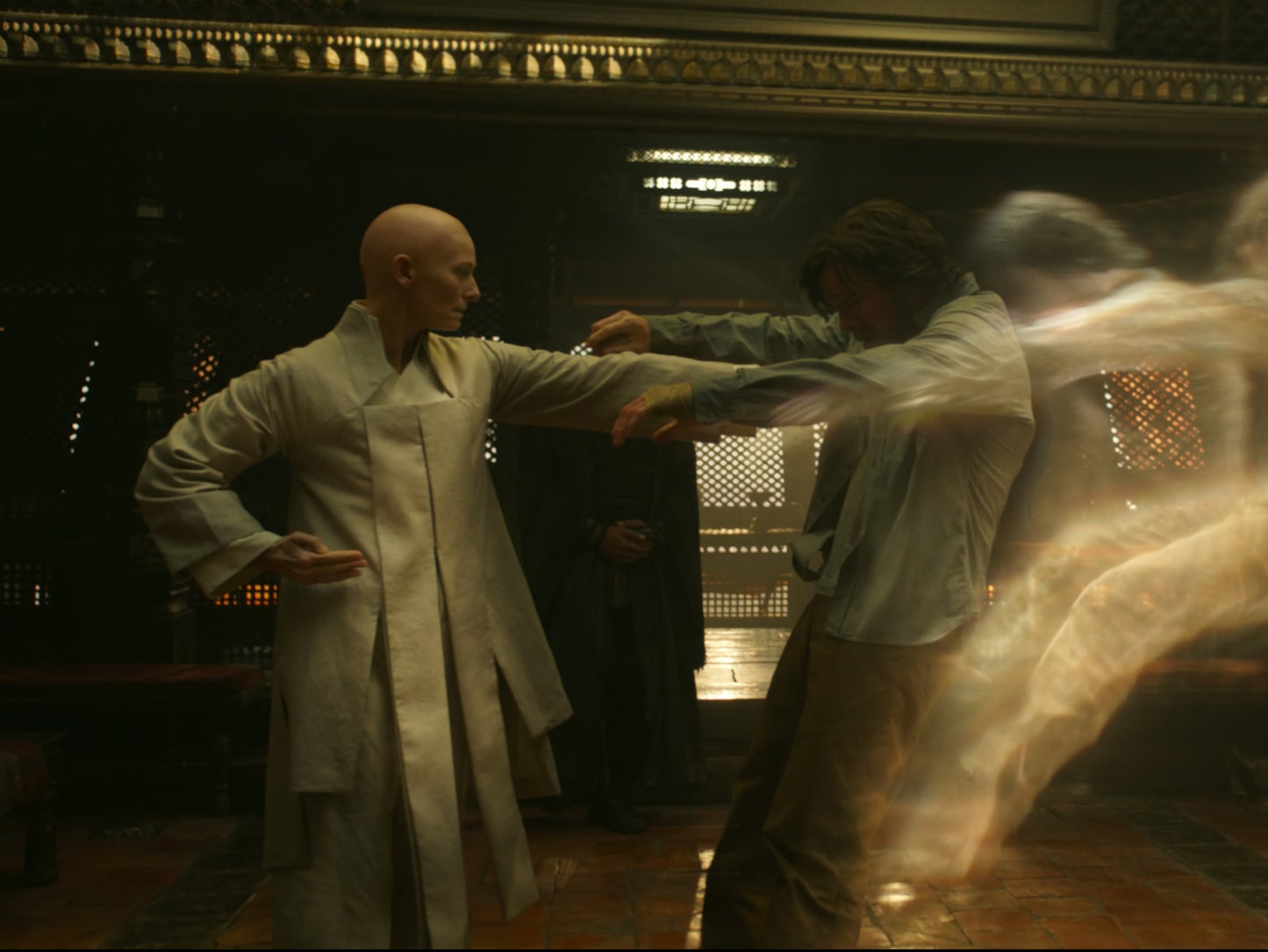 Tilda Swinton and Benedict Cumberbatch in Doctor Strange