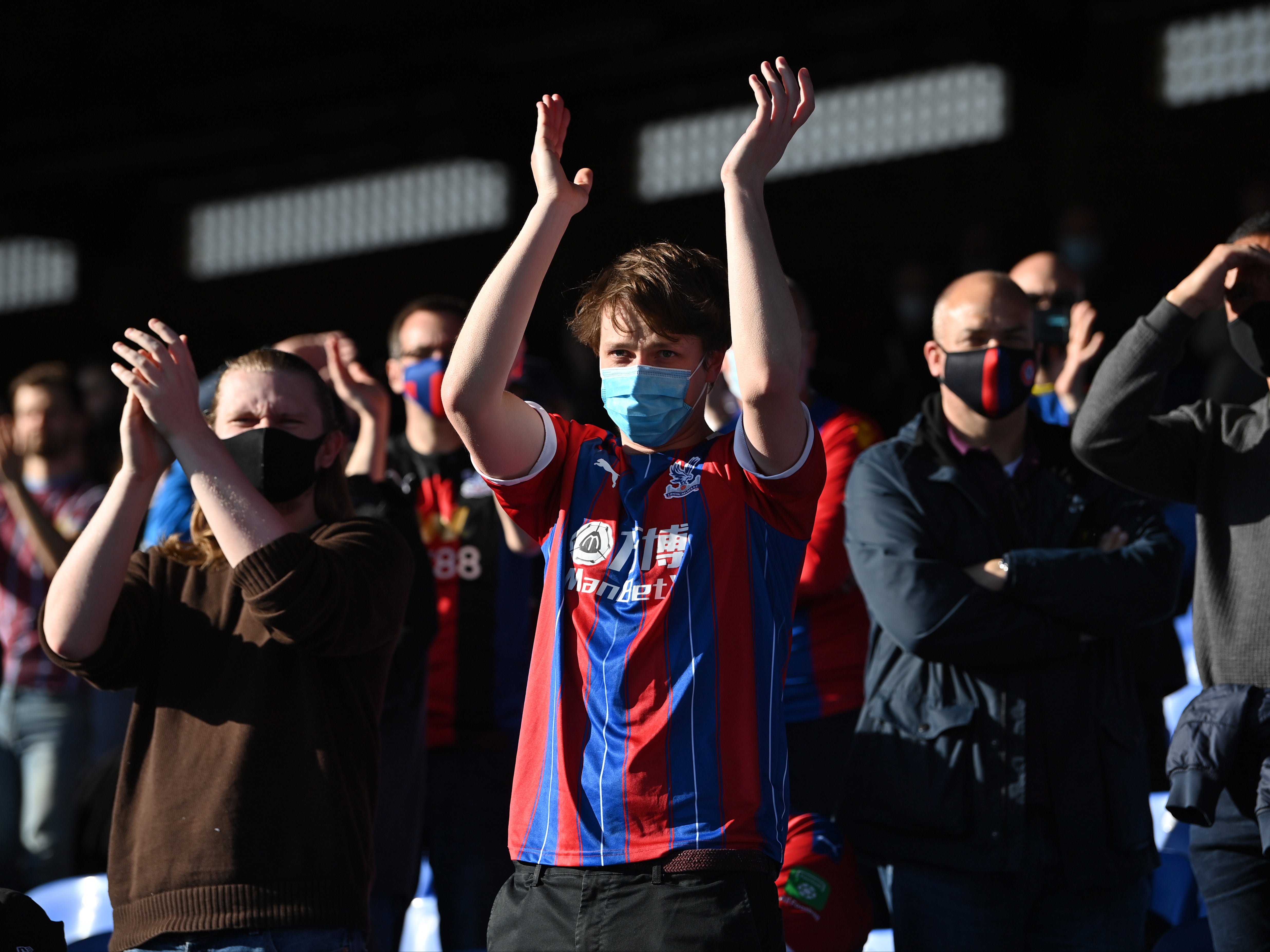 Crystal Palace fans returned to Selhurst Park