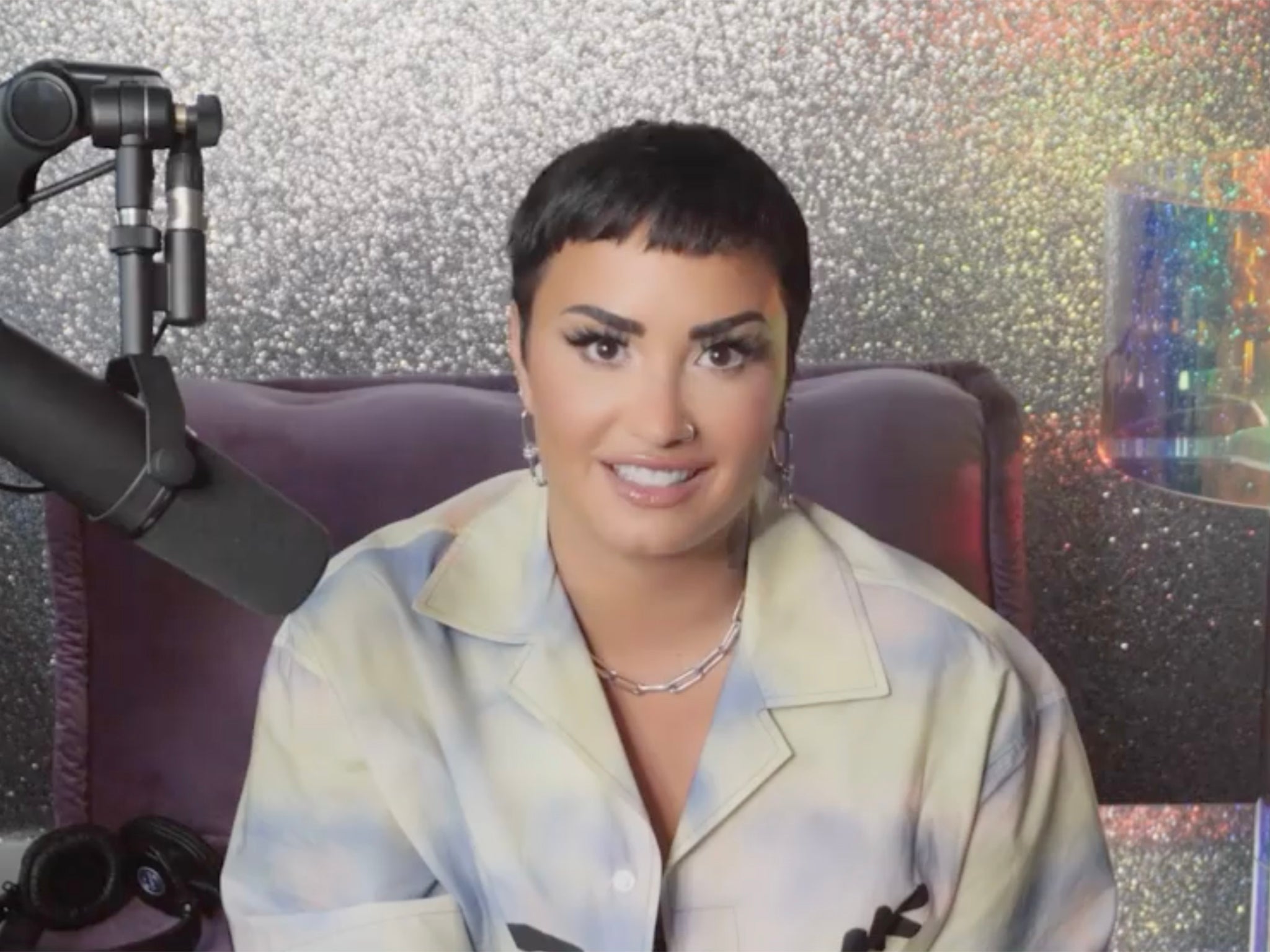 Demi Lovato in their non-binary announcement video