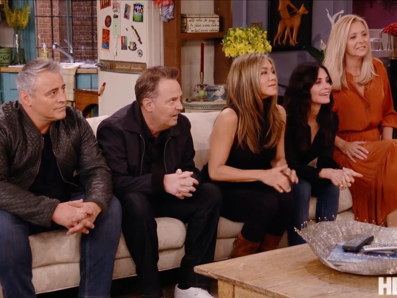 A still from the trailer for the Friends reunion special