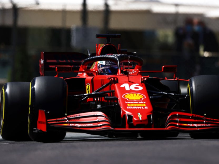 Charles Leclerc led practice in Monaco