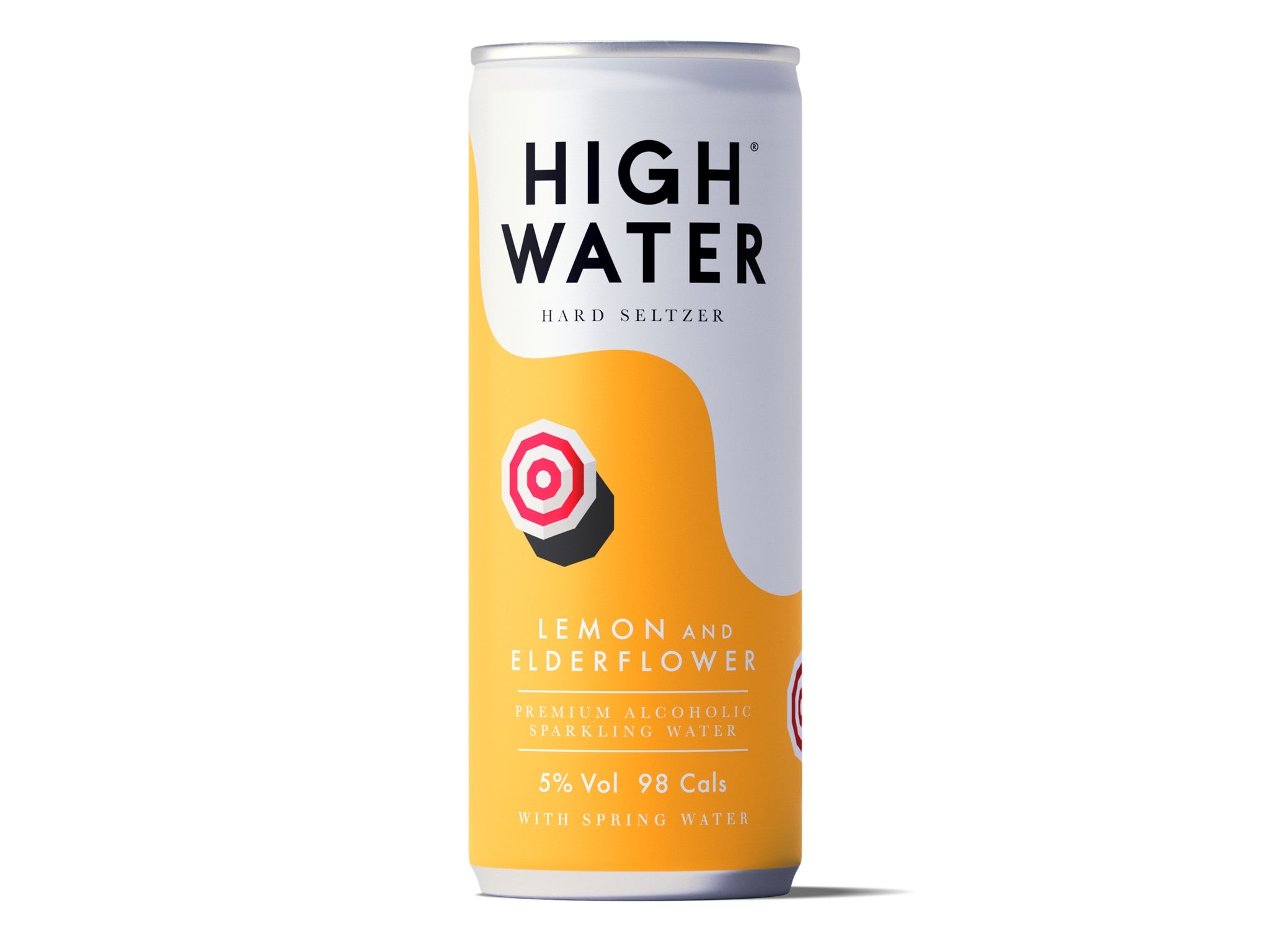 High Water, lemon and elderflower premium alcoholic sparkling water,