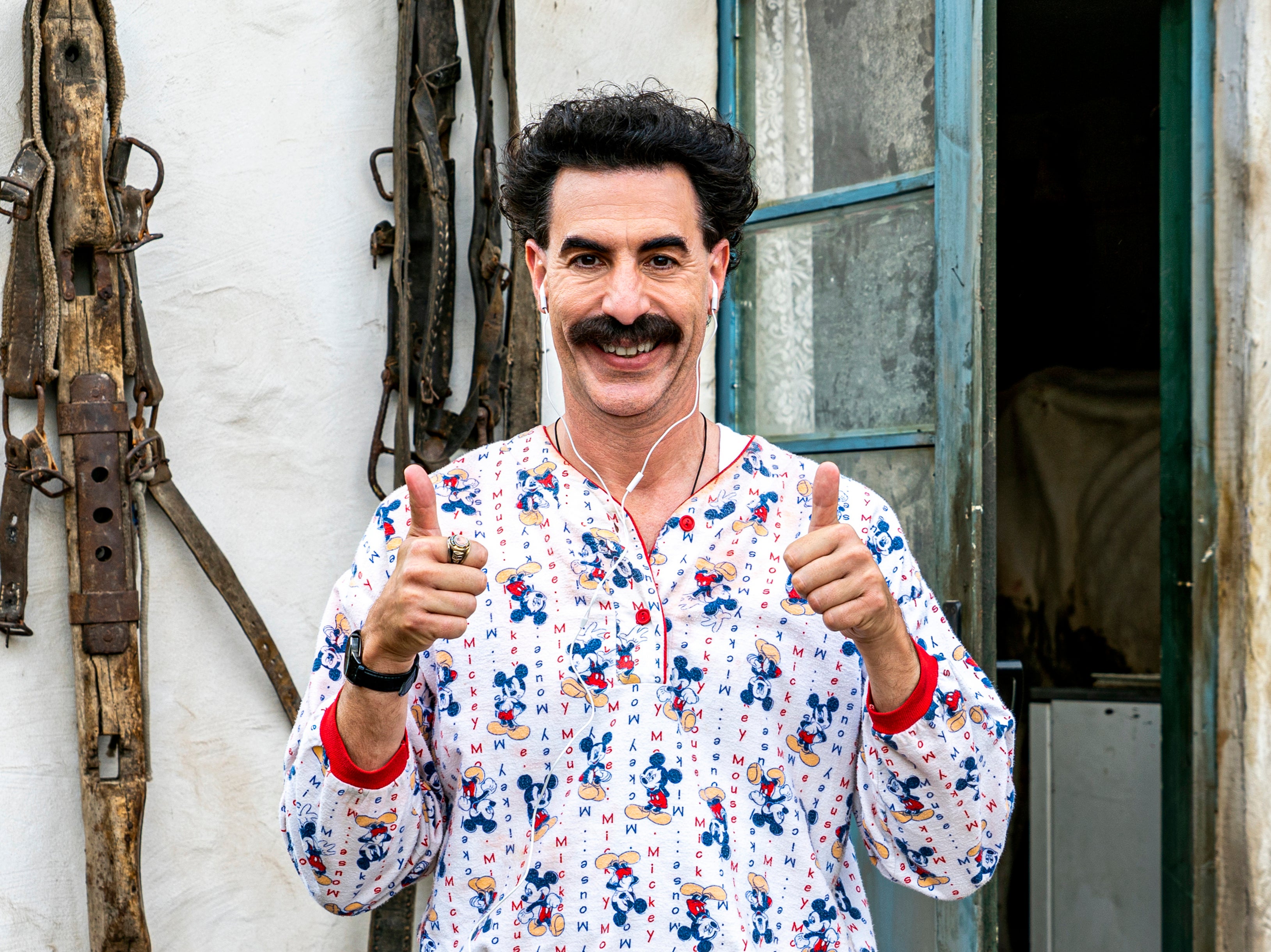 Football fans imitated Borat in Kazakhstan