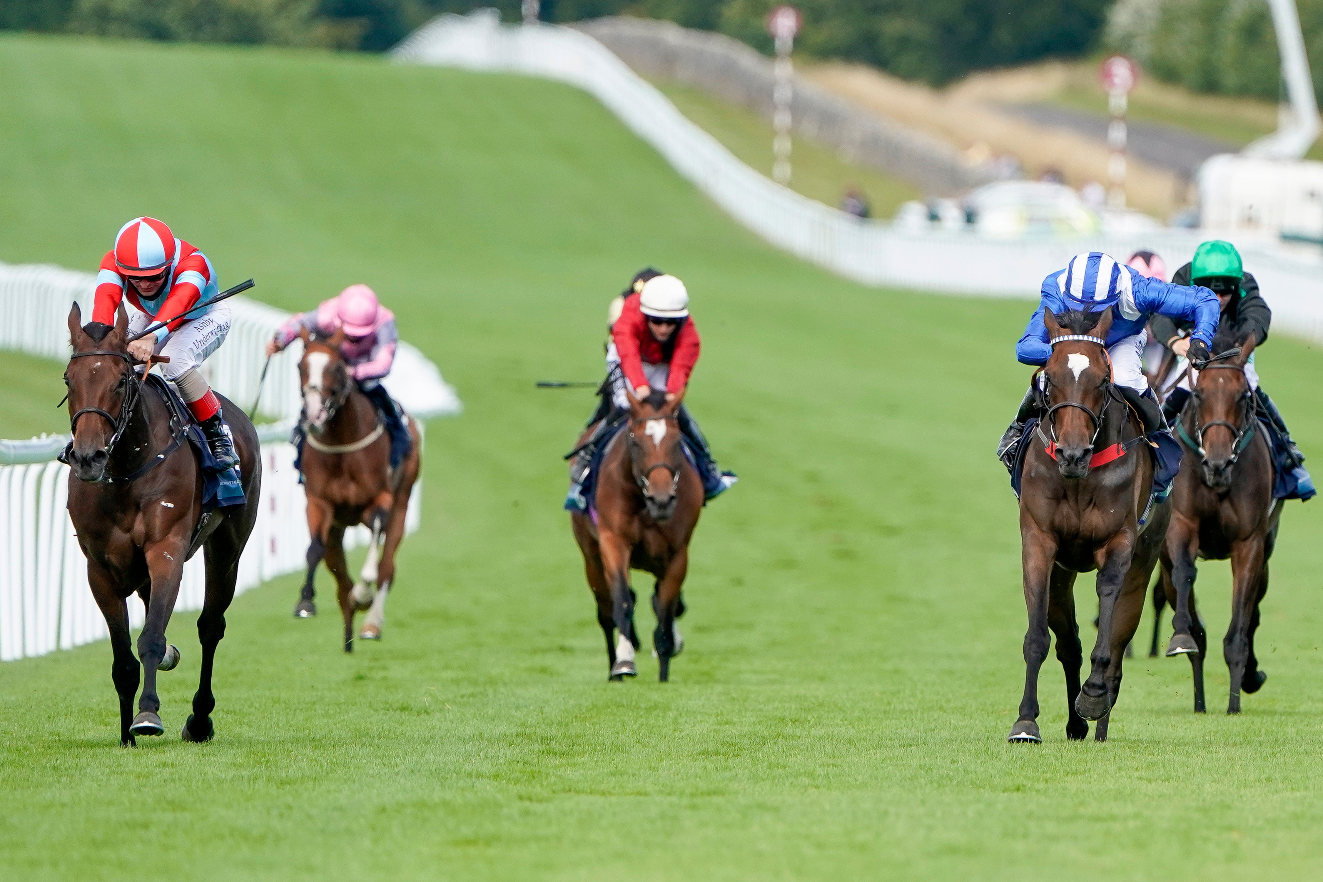 Believe In Love (left) winning at Goodwood